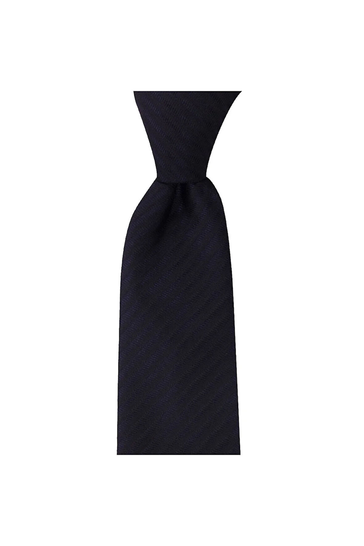 7 Cm Genişliğinde Siyah İnce Kravat