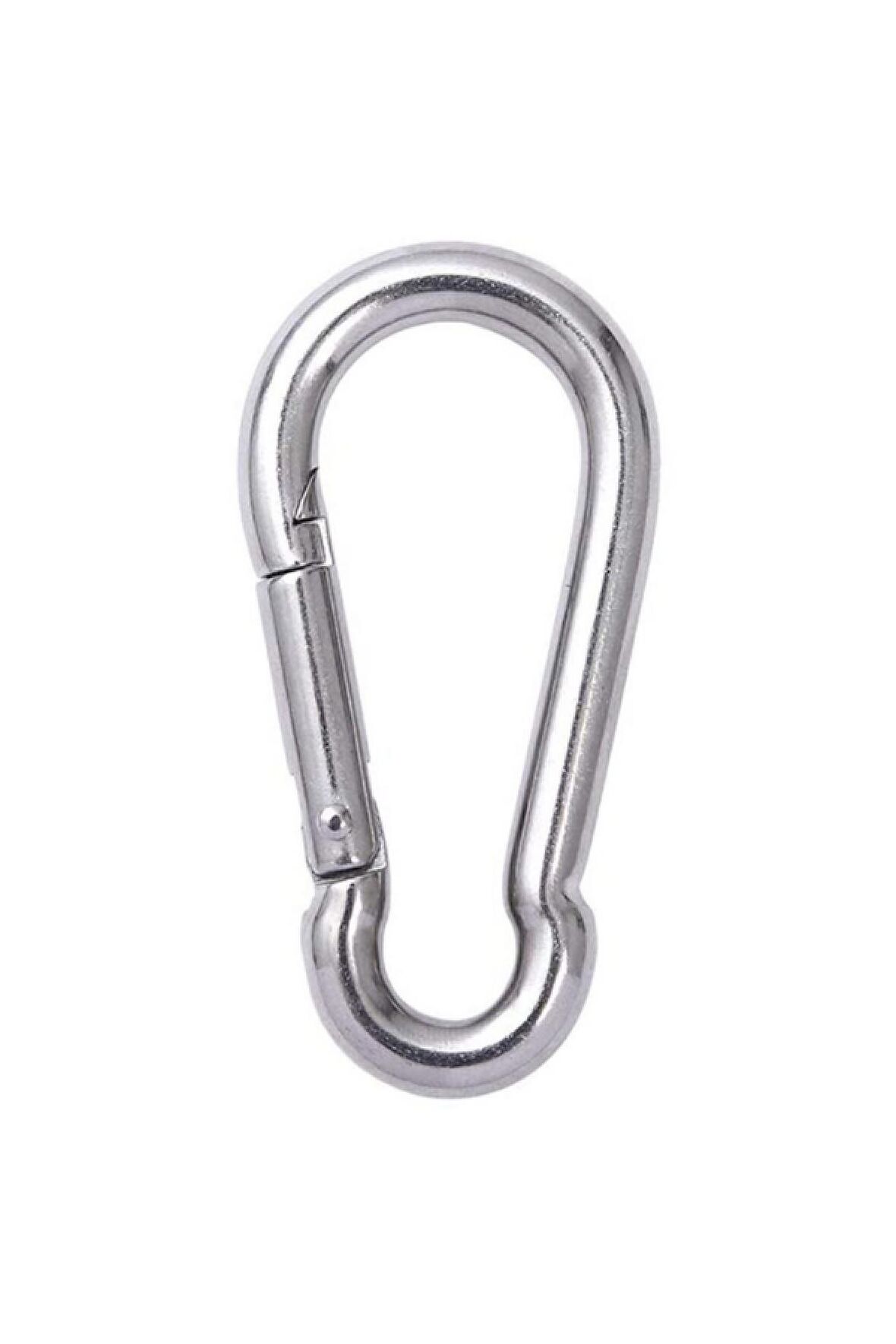 Düz Yaylı Karabina Kanca 12x140 mm 1 Adet Güvenilir Dayanıklı Galvaniz Tırmanış Tutkunlarına