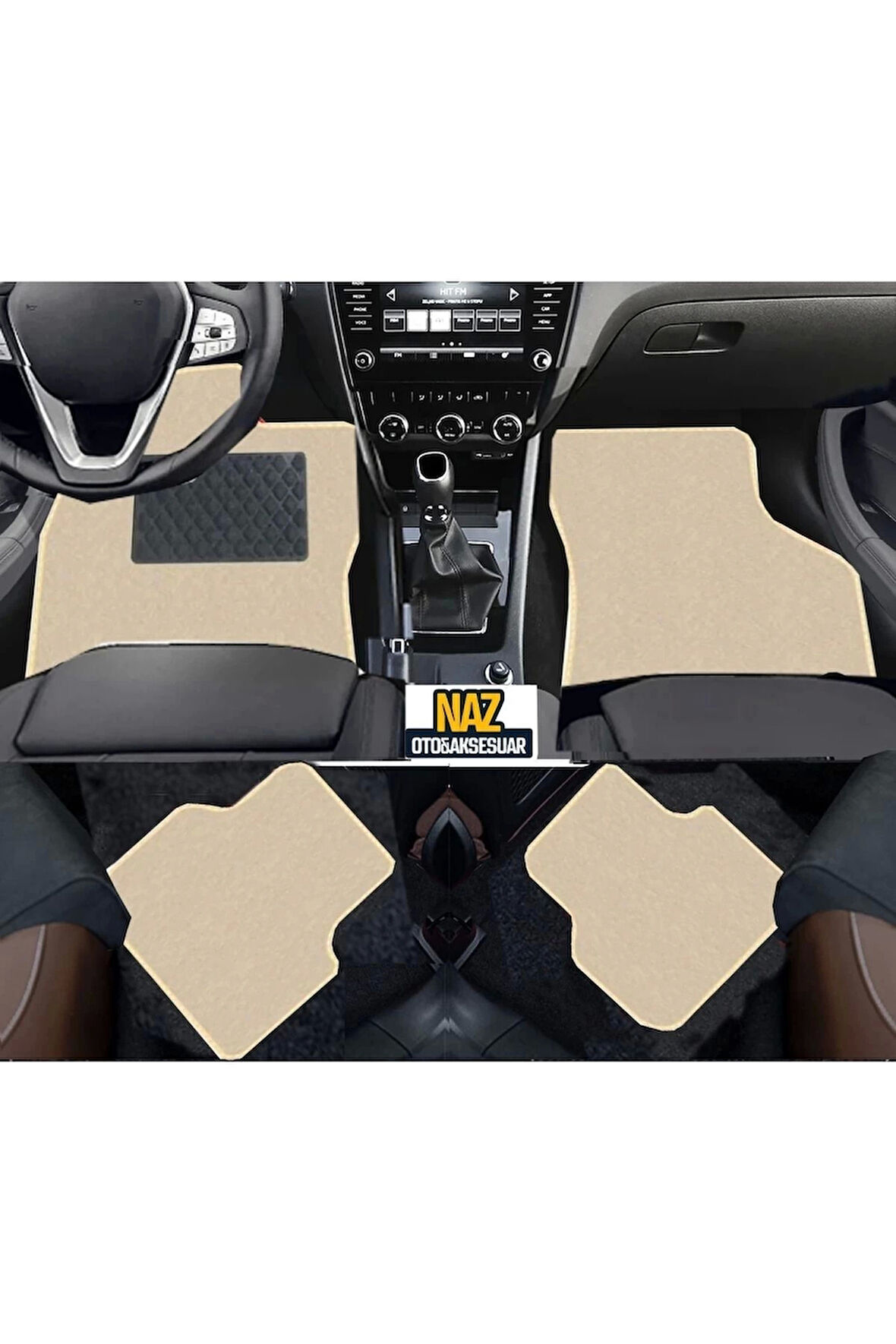 TOYOTA COROLLA VERSO 2004-2009Bej Halı Bej Kenar Petek Topuk