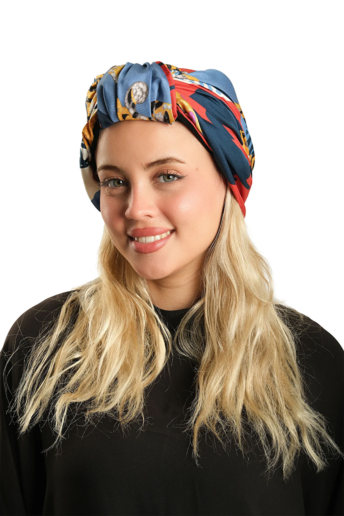 Taş Pratik Hazır Geçmeli Tesettür Bone İpek Desenli 2410_46