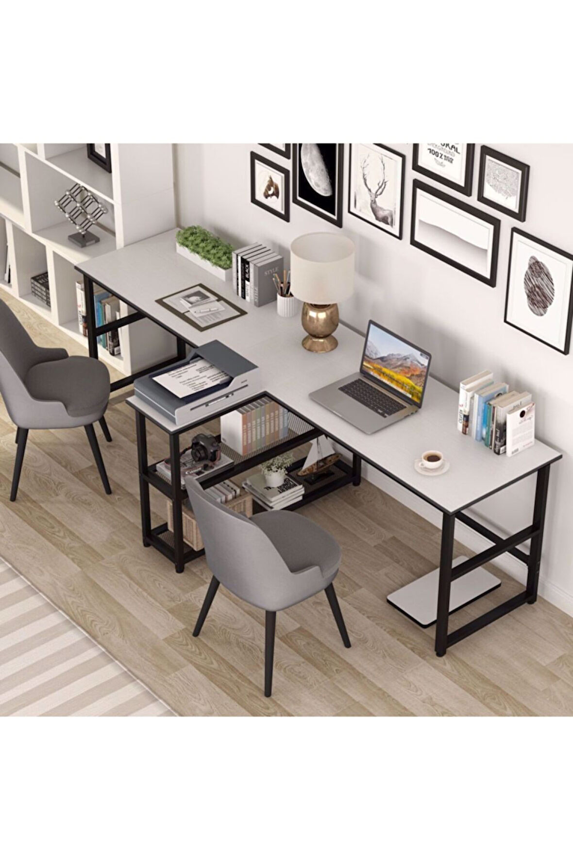 500-B Bilgisayar Masası, Ekstra Uzun İki Kişilik Masa, Oyun Masa 