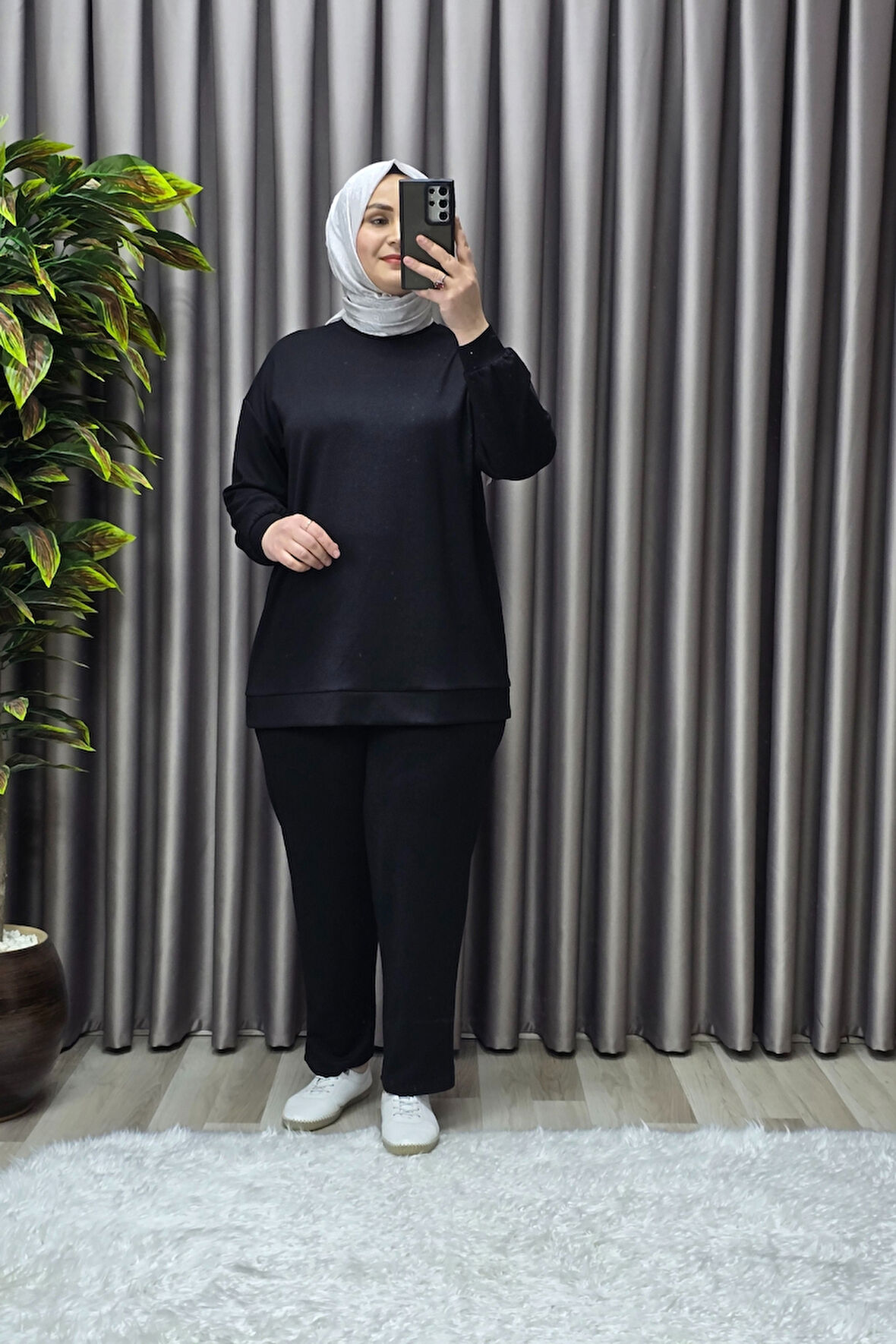 Kadın Giyim Büyük Beden Spor İkili Takım 