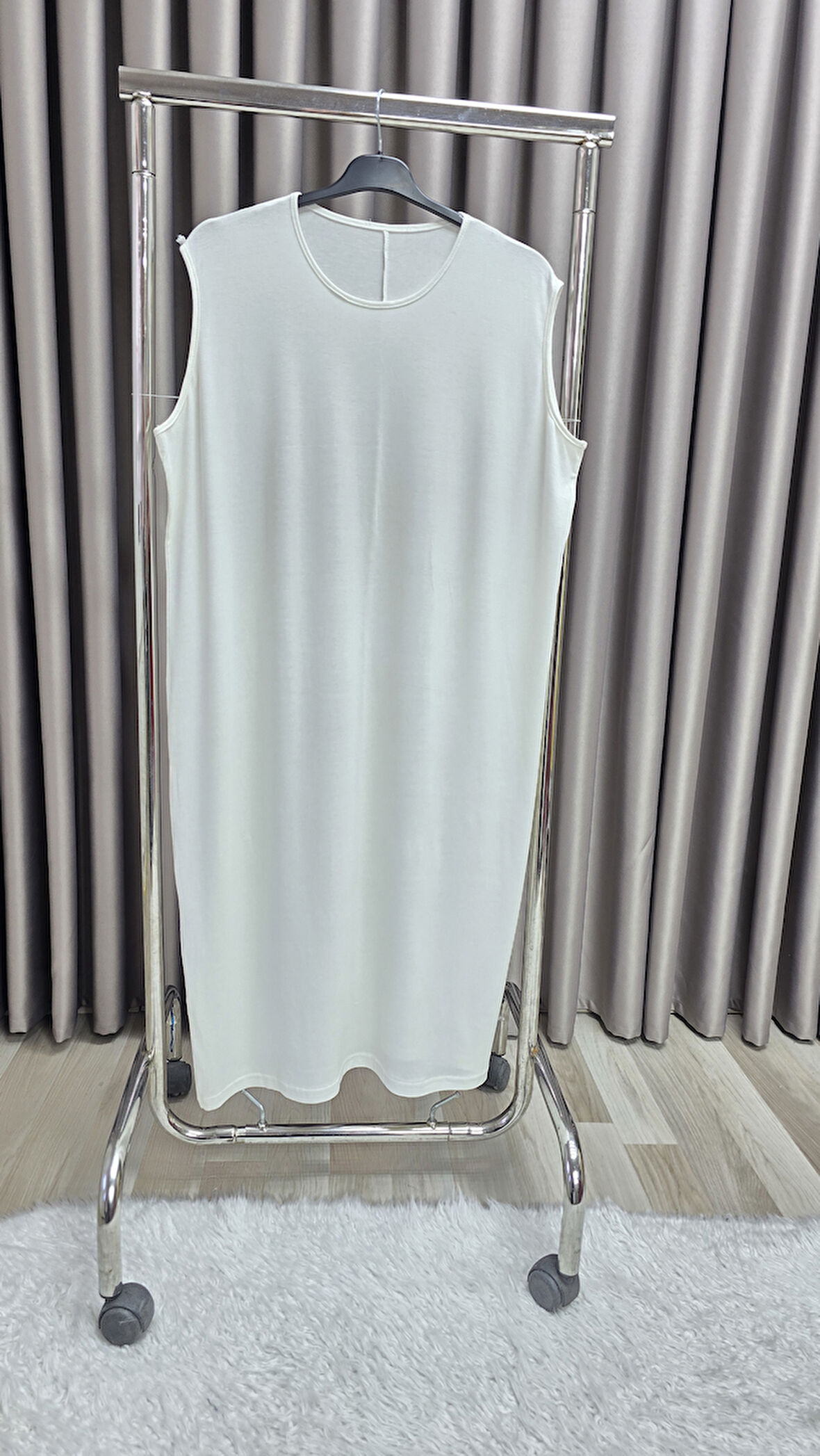 Kadın Tesettür Giyim Uzun Kurtarıcı İçlik Elbise 