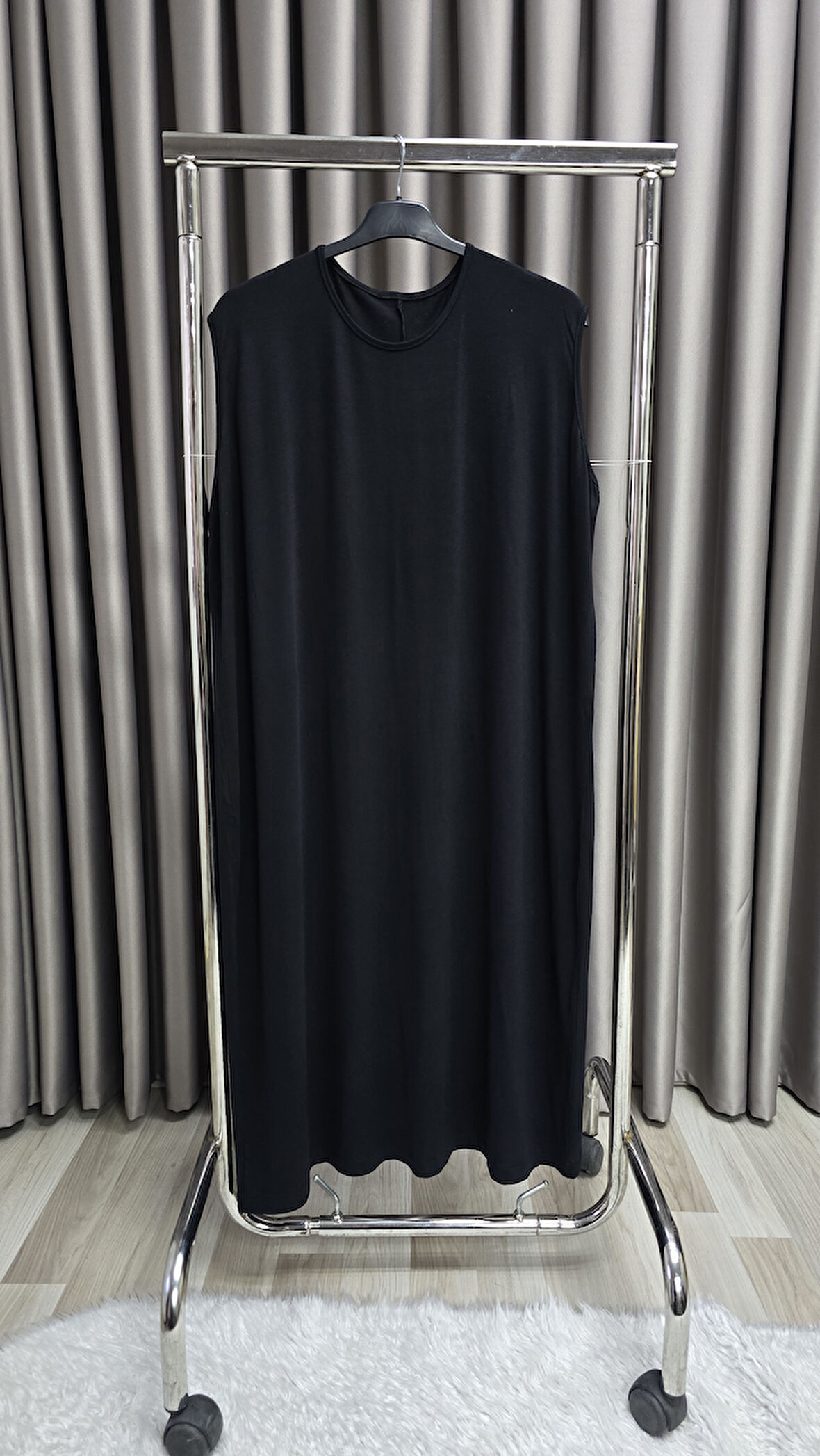 Kadın Tesettür Giyim Uzun Kurtarıcı İçlik Elbise 