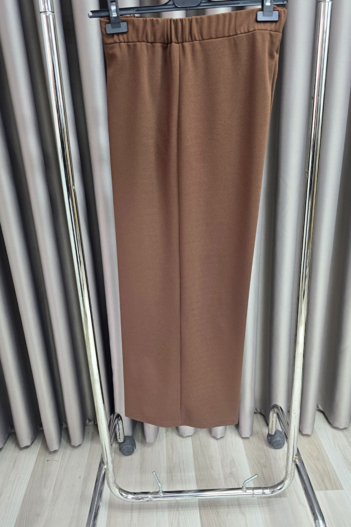 Kadın Giyim Büyük Beden Bol Paça Scuba Pantolon 