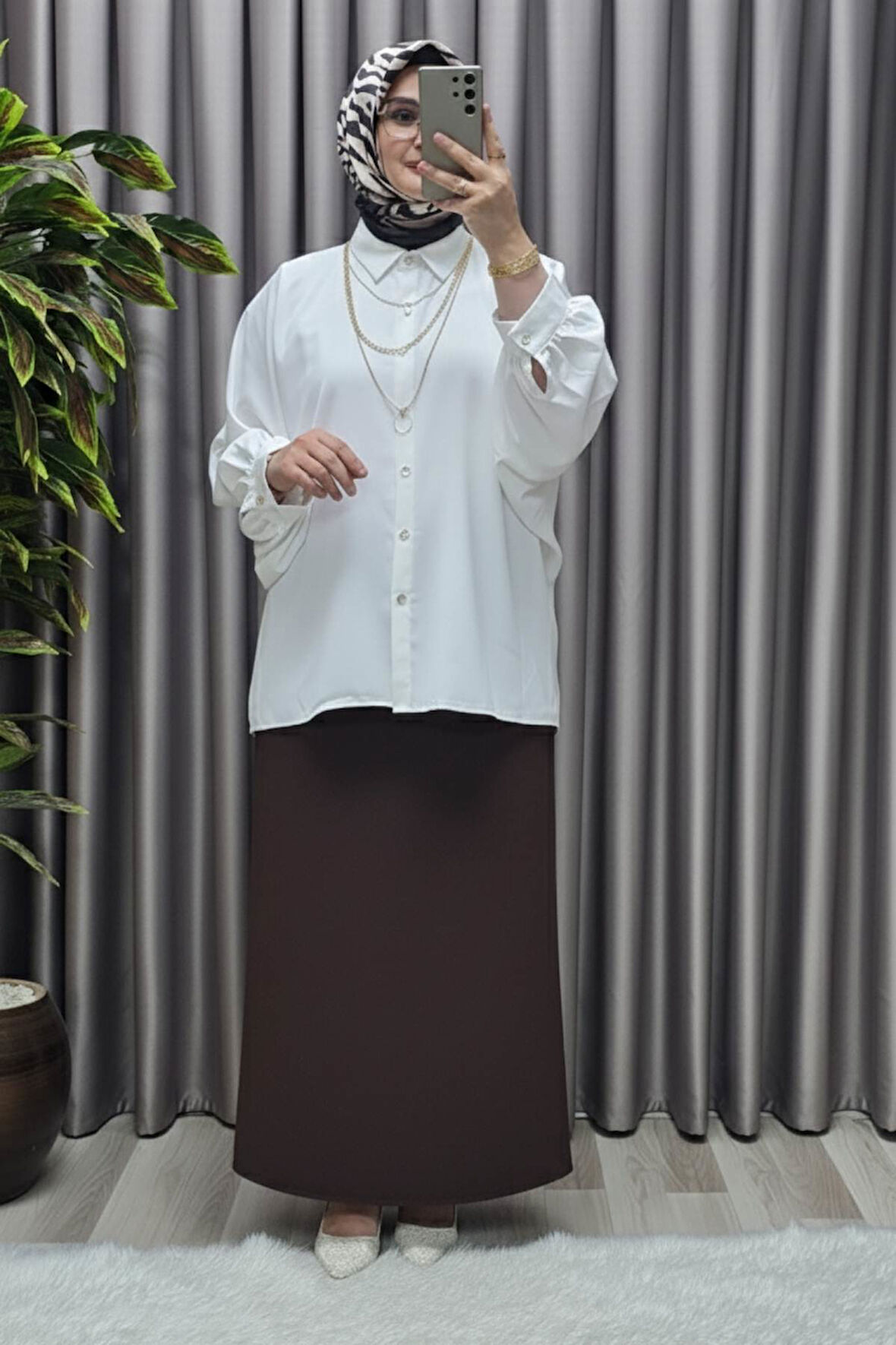 Kadın Giyim Krep Kalem Etek 