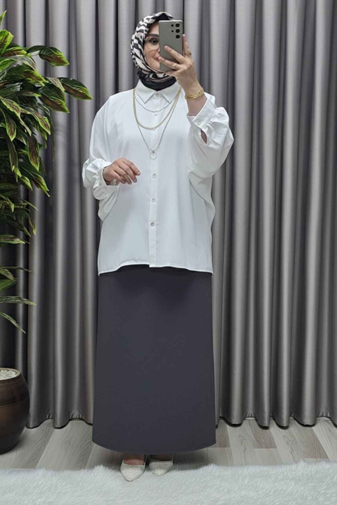 Kadın Giyim Krep Kalem Etek 