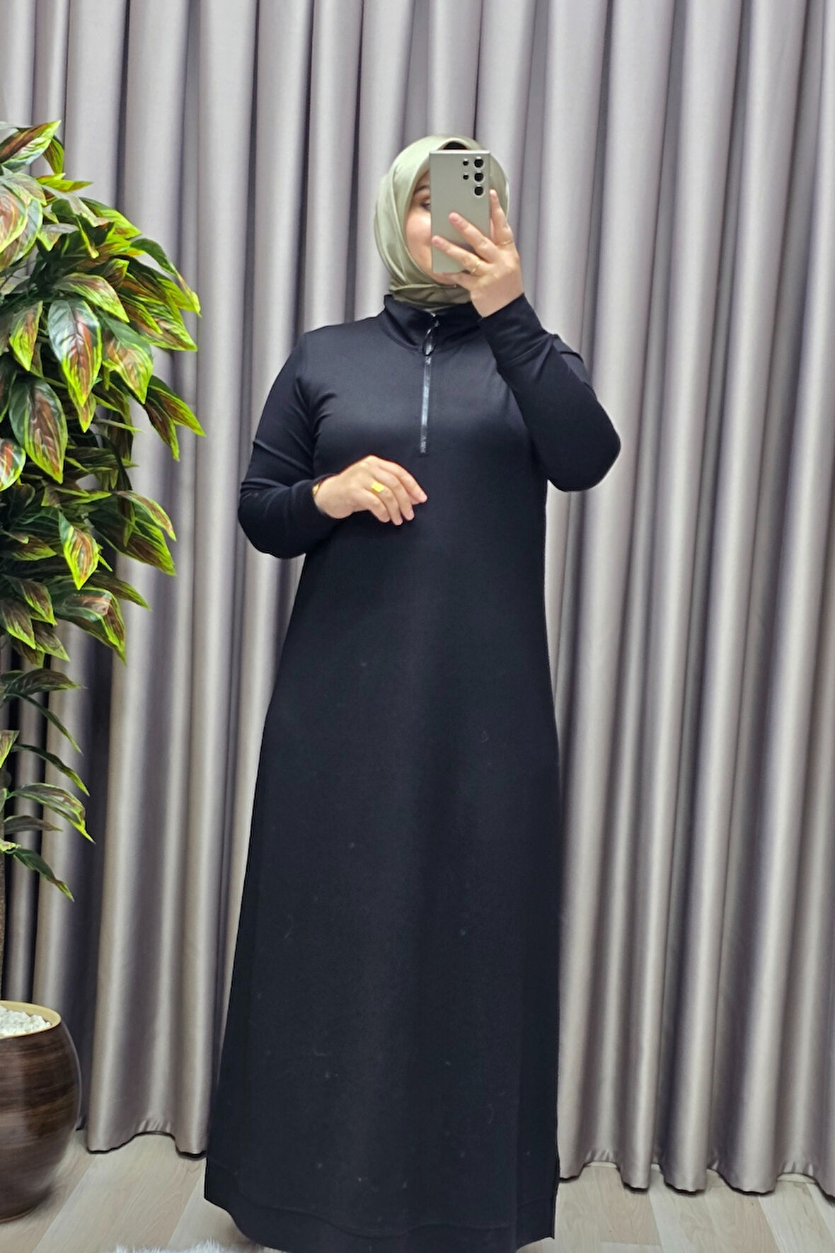 Kadın Giyim Kristal Fermuarlı Elbise 