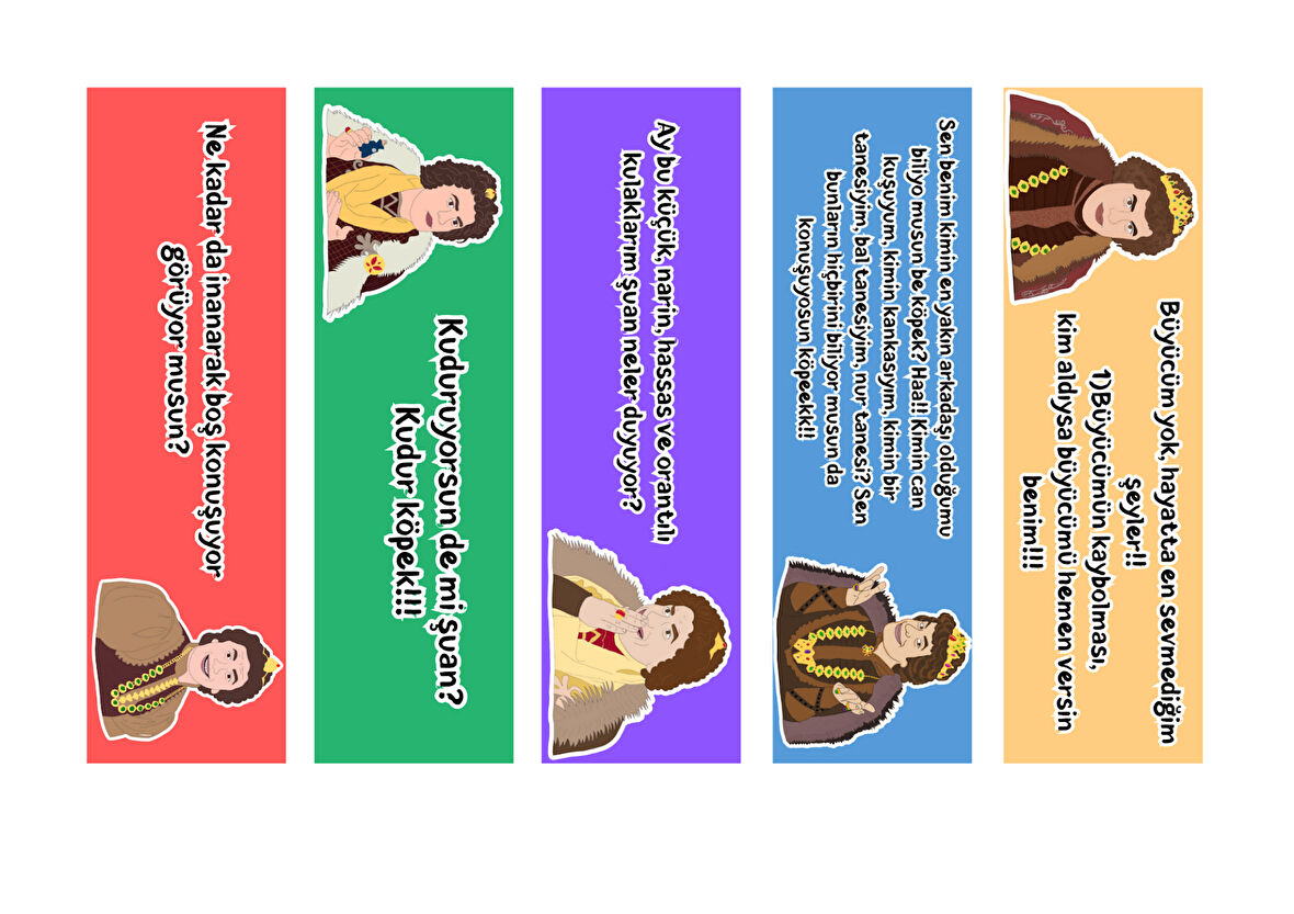 5 Adet Prens Kitap Ayracı (155x45 mm)