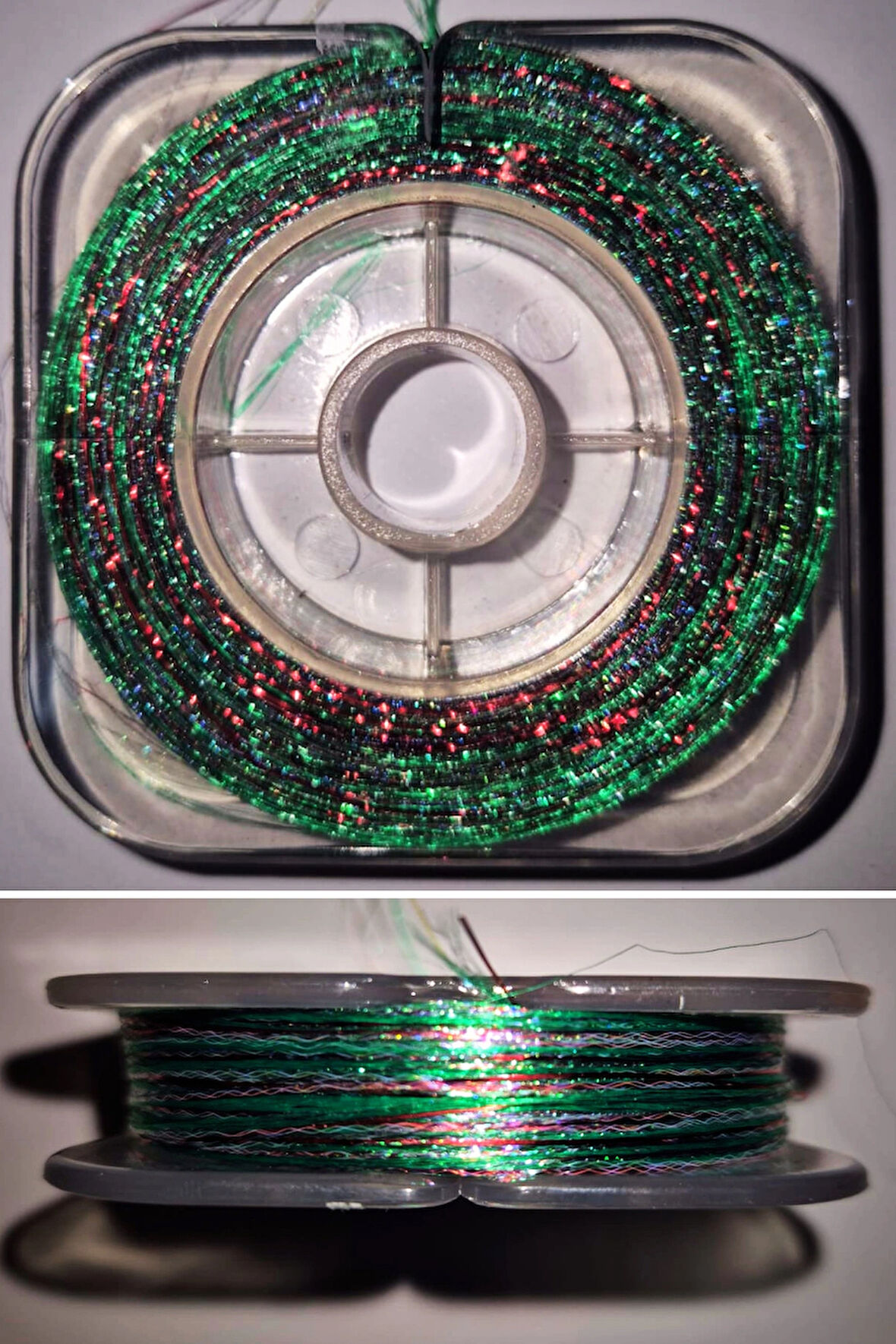 Eagenset Hazır Çapari Kombini Ultraviyole Uv Neon Koyu Yeşil - Kırmızı Makara