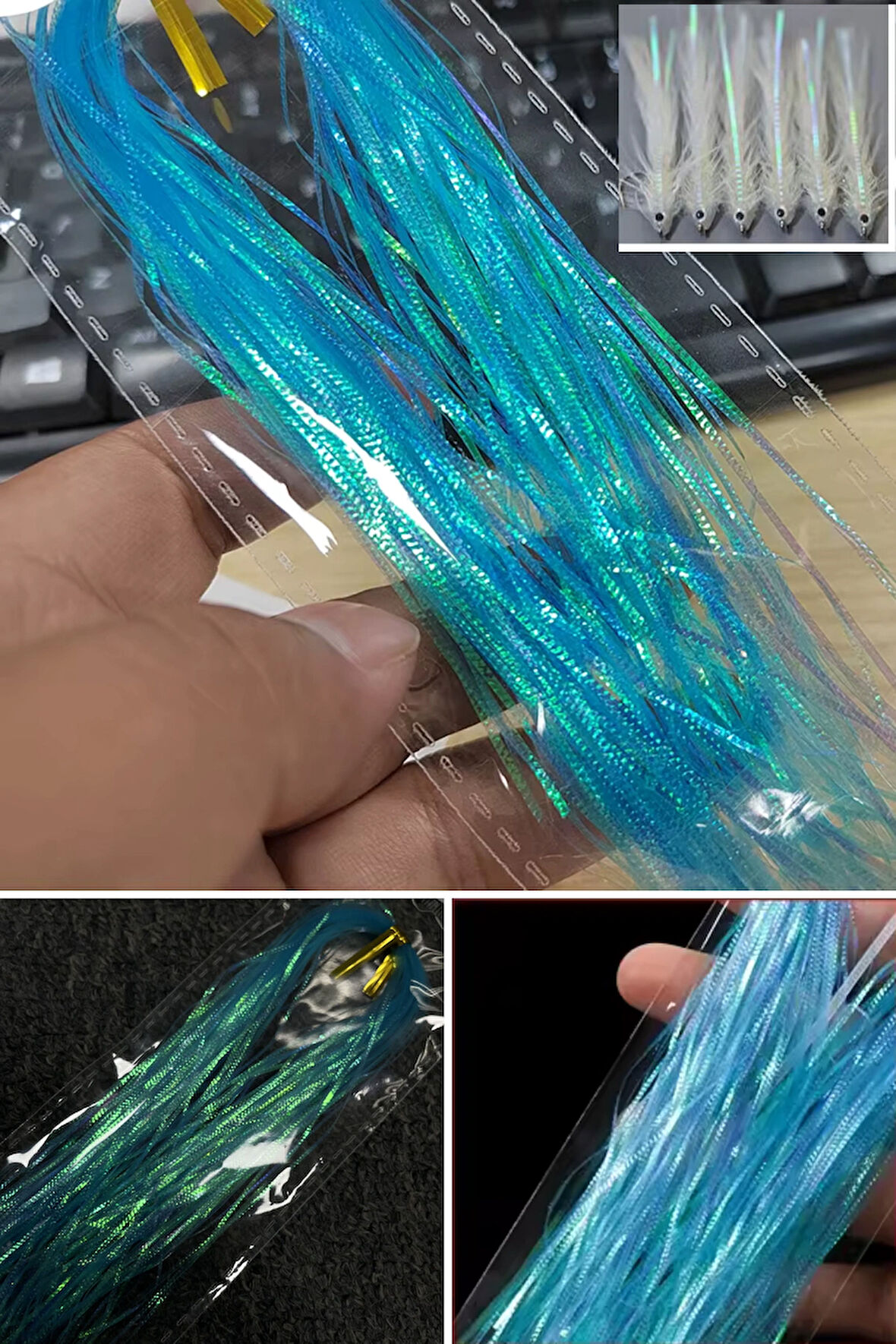 Eagenset Çapari Poşet Sim Mavi Balık Sırtı Kırçıl 1 mm 35 Metre