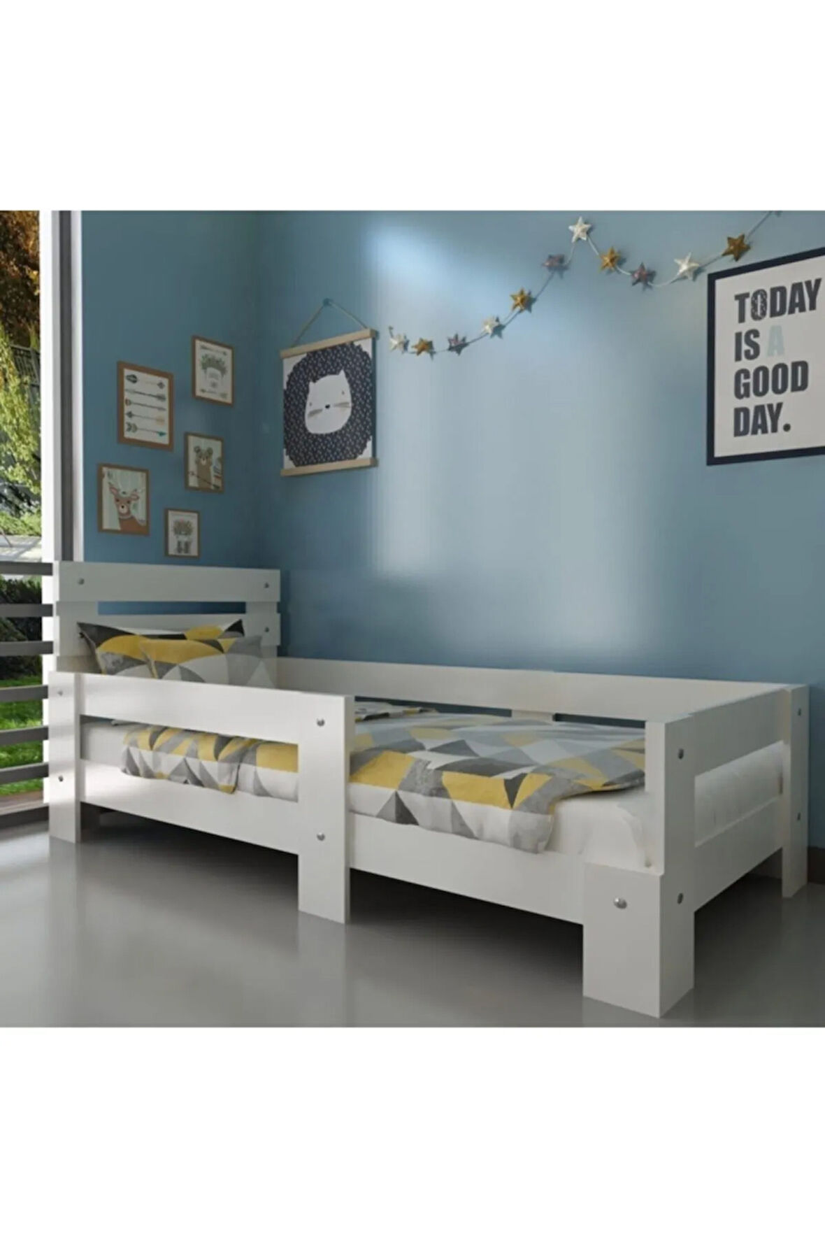 Newmod Touch 90x190 Yatak Uyumlu Beyaz Mdf Karyola