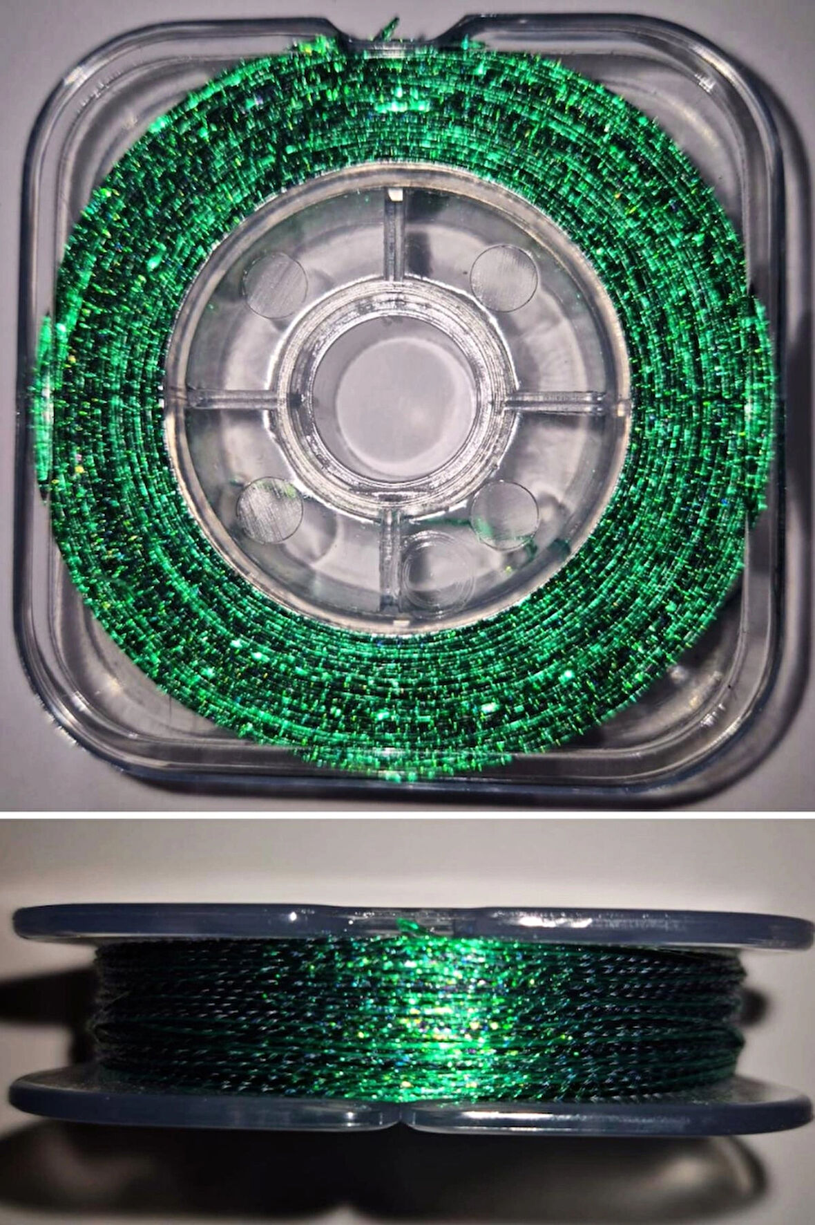 Eagenset Hazır Çapari Kombini Boru Sim Ultraviyole Uv Neon Koyu Yeşil Makarada