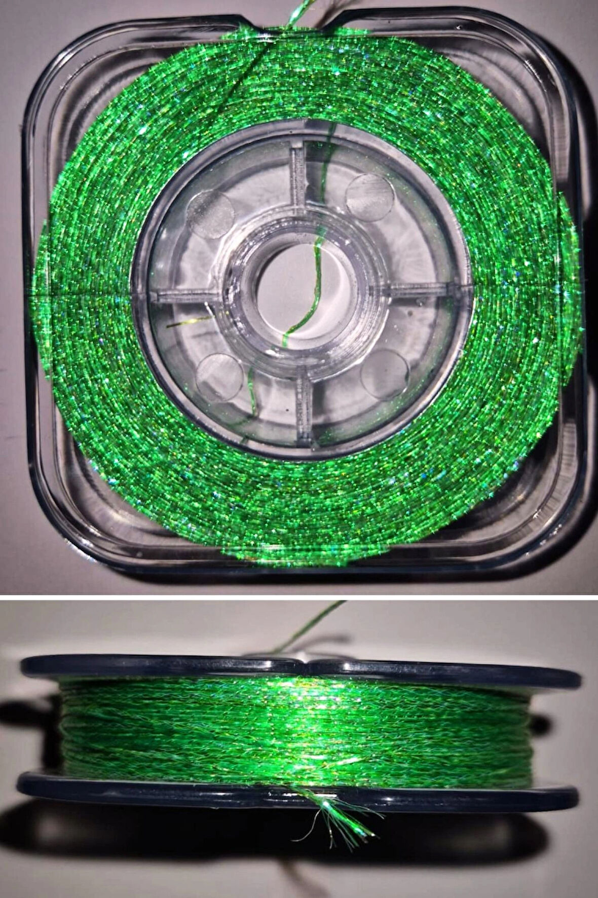 Eagenset Hazır Çapari Kombini Boru Sim Ultraviyole Uv Neon Açık Yeşil Makarada