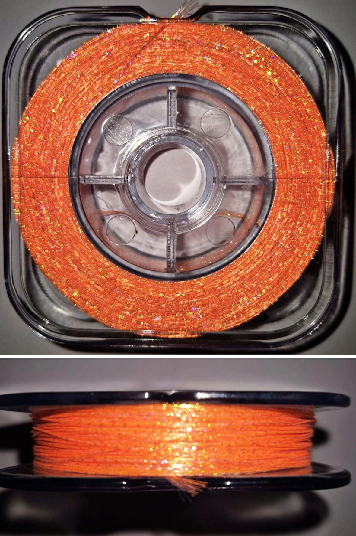 Eagenset Hazır Çapari Kombini Boru Sim Ultraviyole Uv Neon Turuncu Makarada