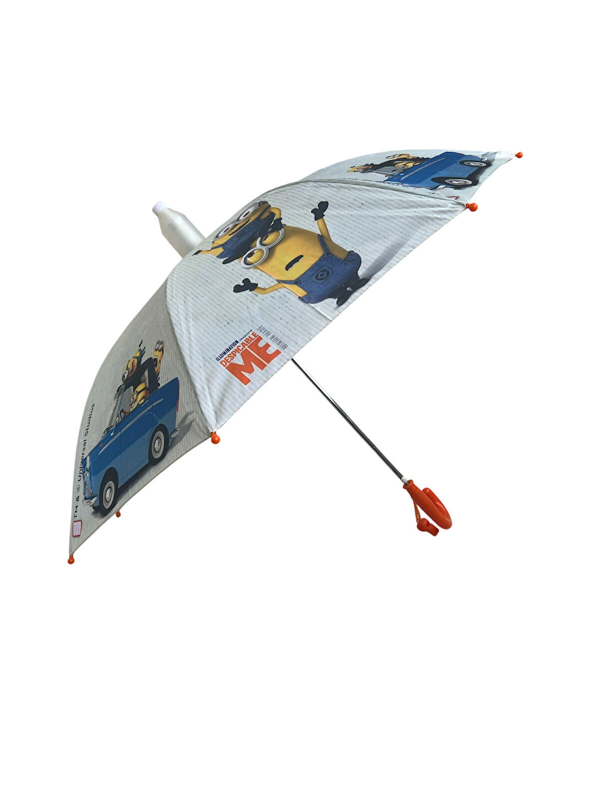 Pvc Kılıflı Çocuk Şemsiyesi, 8 Telli Yarı Otomatik Çocuk Şemsiyesi, Minyonlar