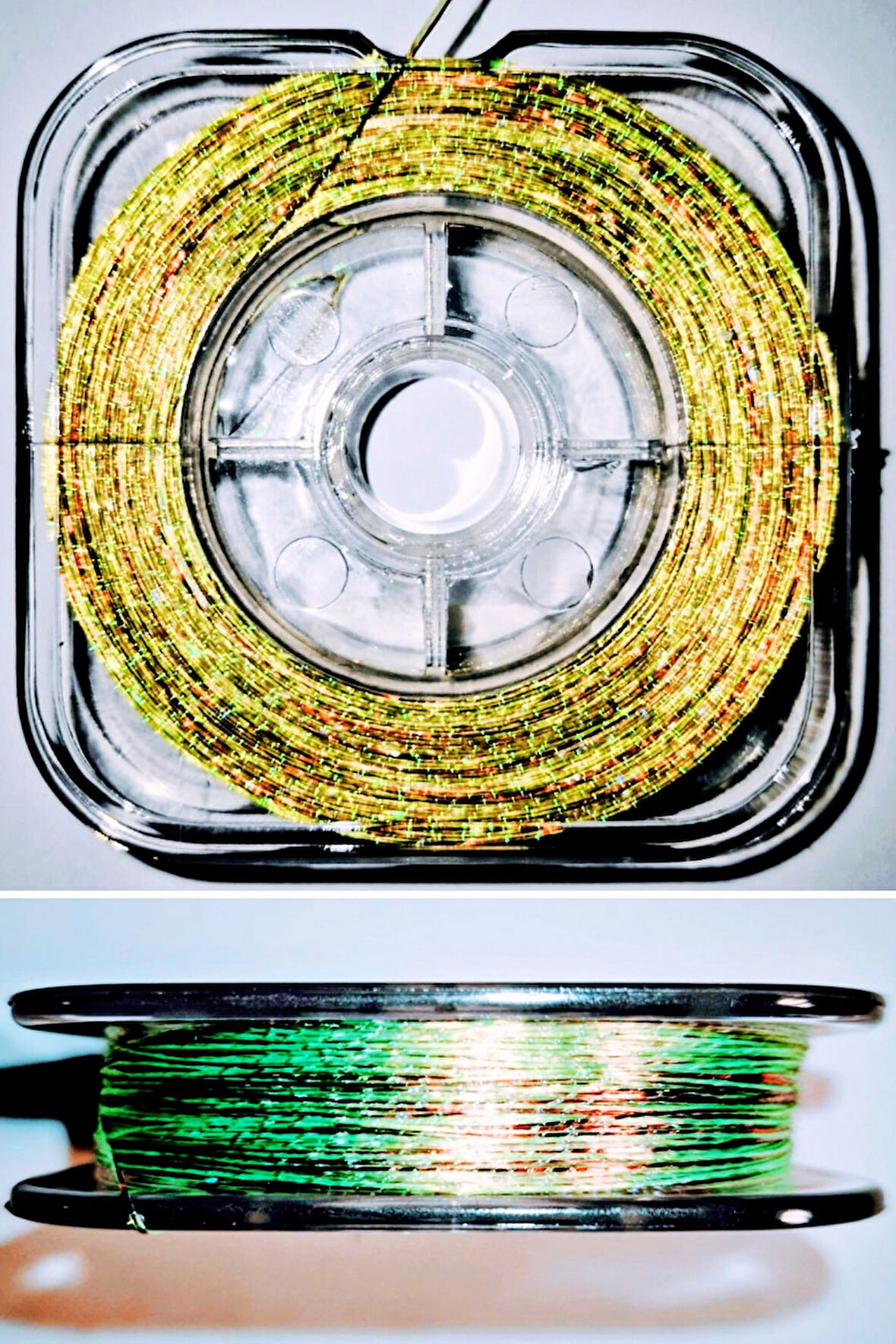 Eagenset Hazır Çapari Kombini Boru Sim Ultraviyole Uv Neon Fıstık Yeşili - Kırmızı Makarada 