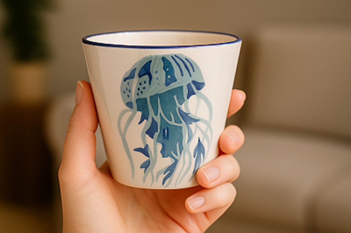 İmroz Denizanası Tekli Kupa 300 ml.