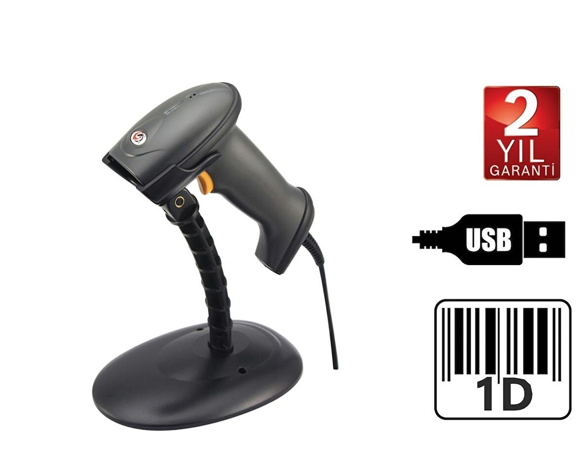 Sunlux XL-6200 Lazer El Barkod Okuyucu 1D