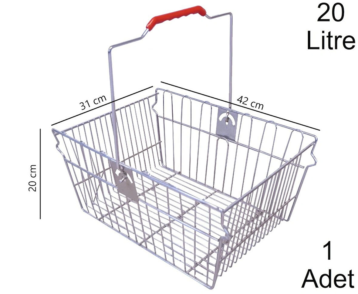 Tel Market Alışveriş El Sepeti 20 Litre 1 Adet