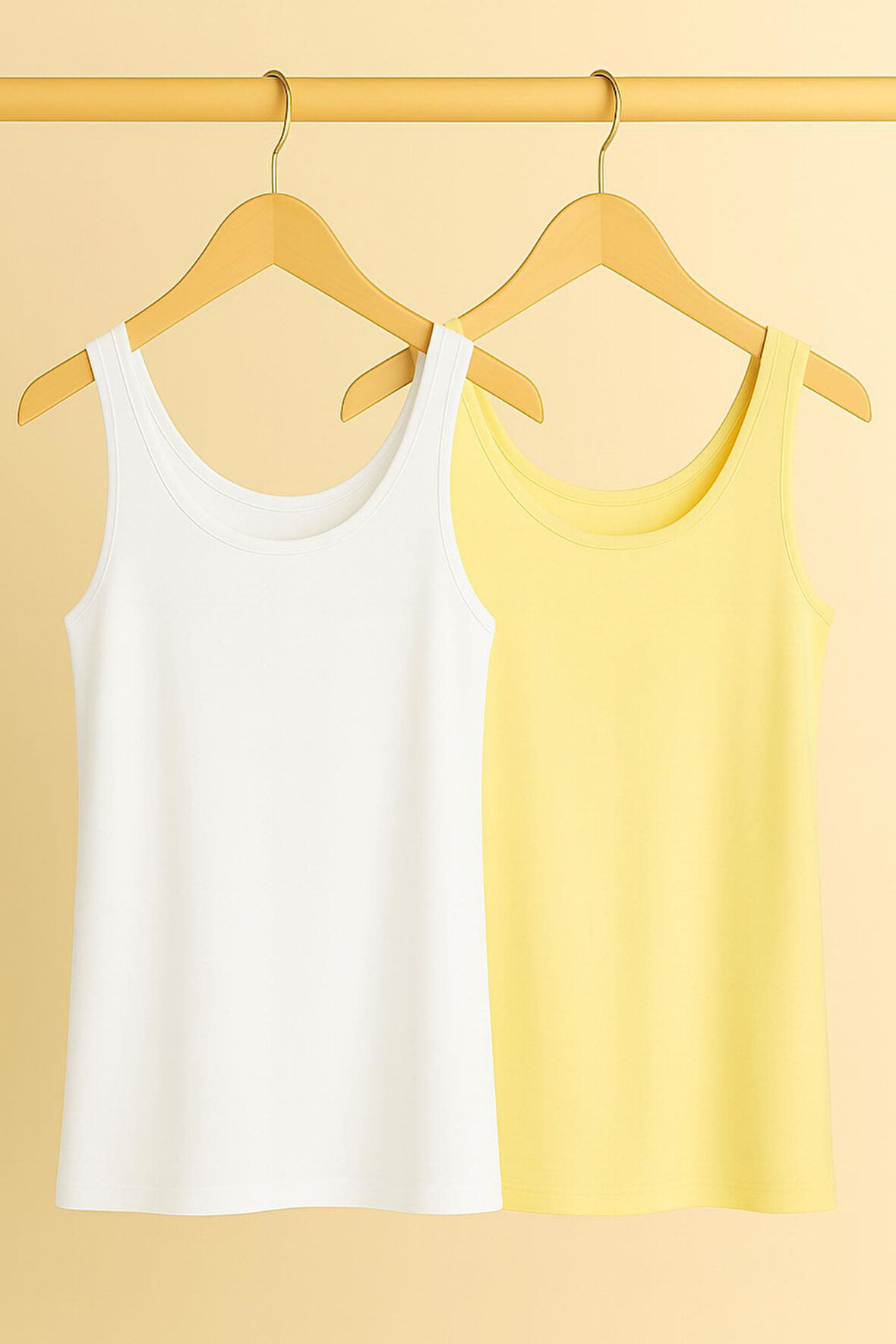 2 Adet A Kesim Rahat Kalıp Basic Kalın Askılı Atlet Tişört