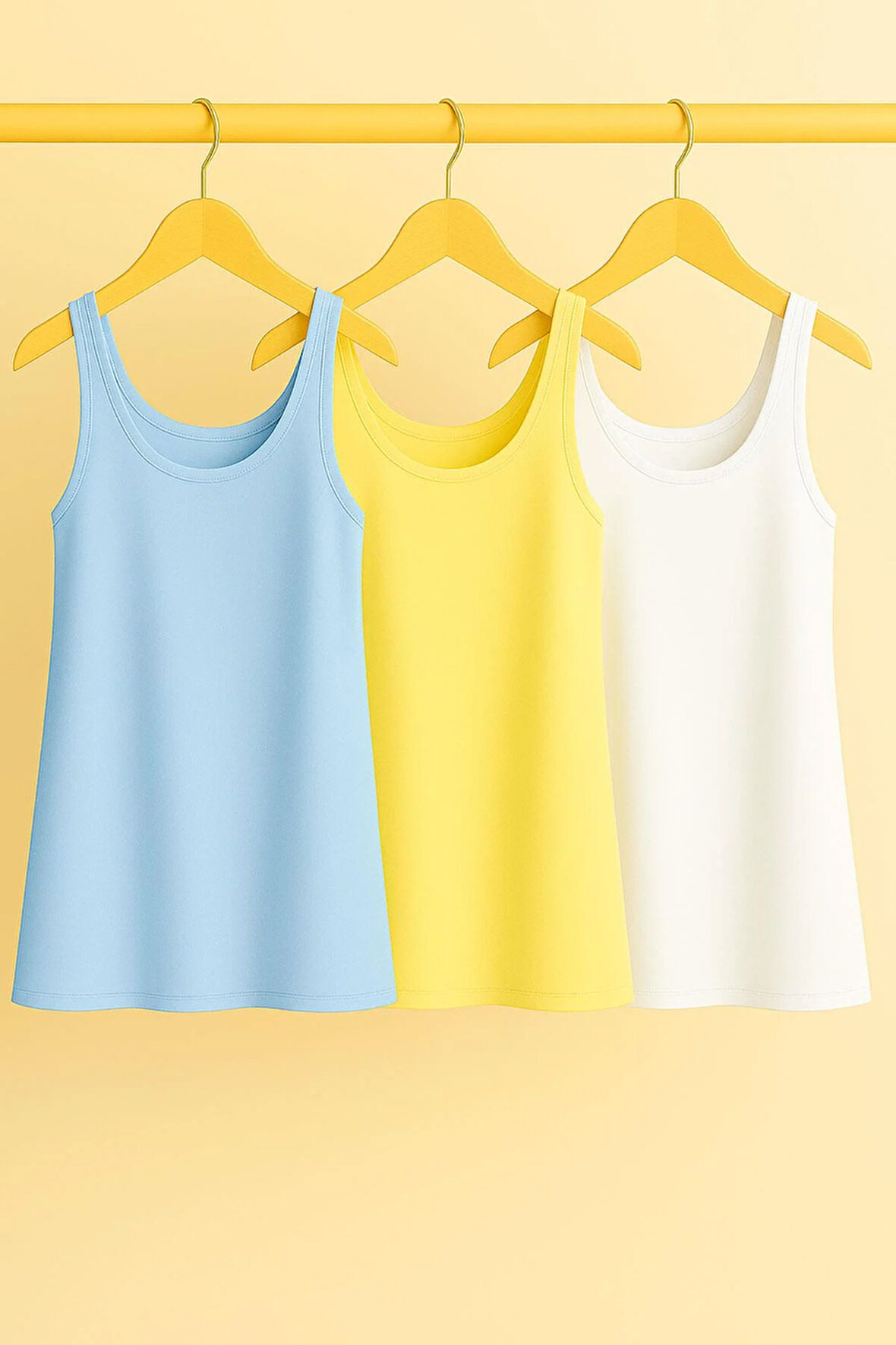 3 Adet A Kesim Büyük Beden Pamuklu Kalın Askılı Atlet Tişört