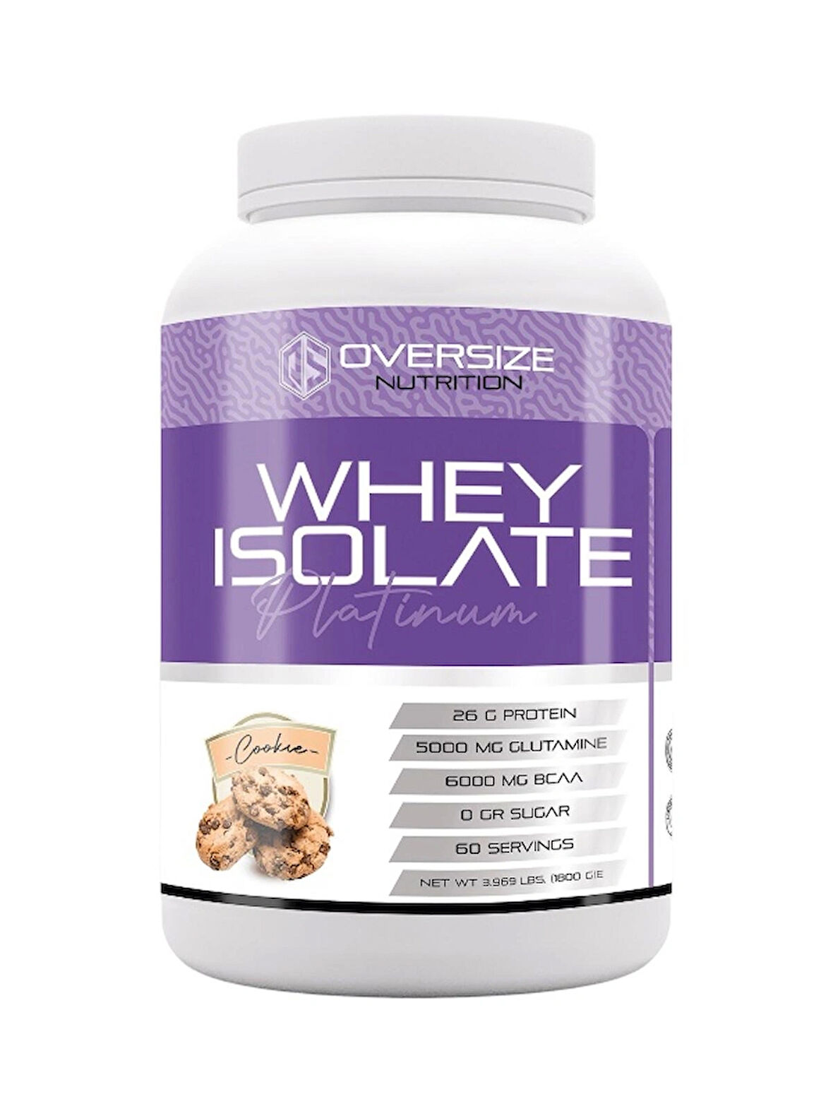 Isolate Whey Protein Kurabiye 1800g 60 Servis