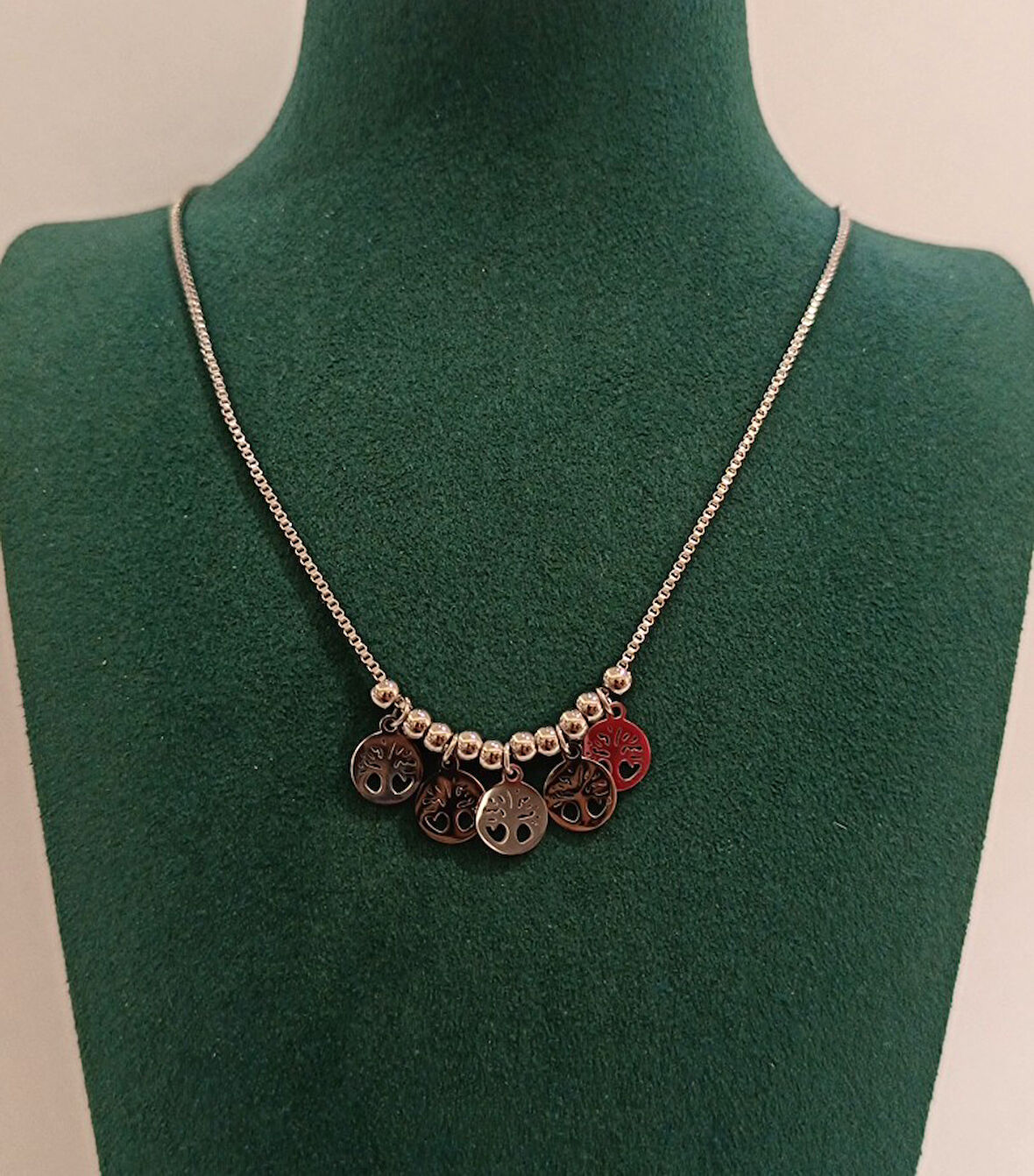 Monalisa Home Gümüş Renk Lüks Figürlü Gösterişli Kolye