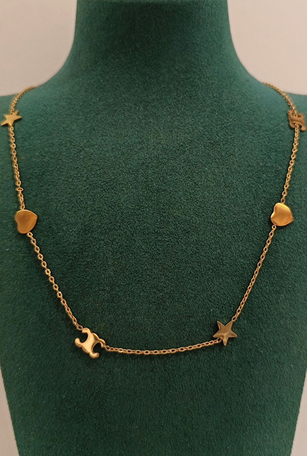 Monalisa Home Lüks Gold Renk Figürlü Gösterişli  Kolye