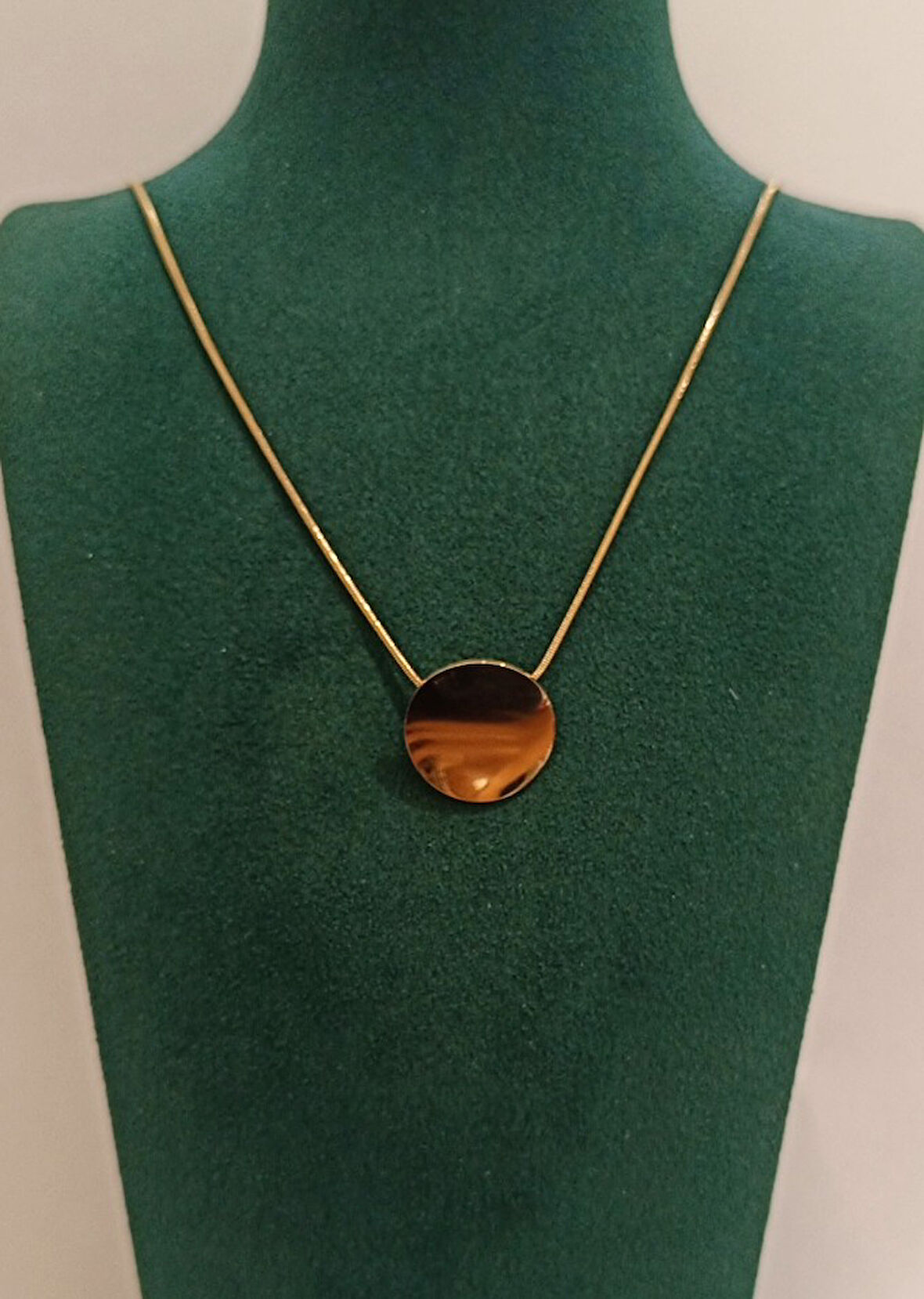 Monalisa Home Lüks Gold Renk  Figürlü Gösterişli  Kolye