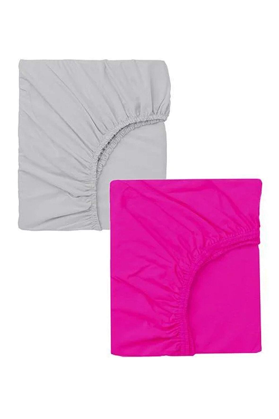 2 Adet 70 x 120 x 20 cm Anne Yanı Lastikli Penye Kumaş Bebek Çarşafı