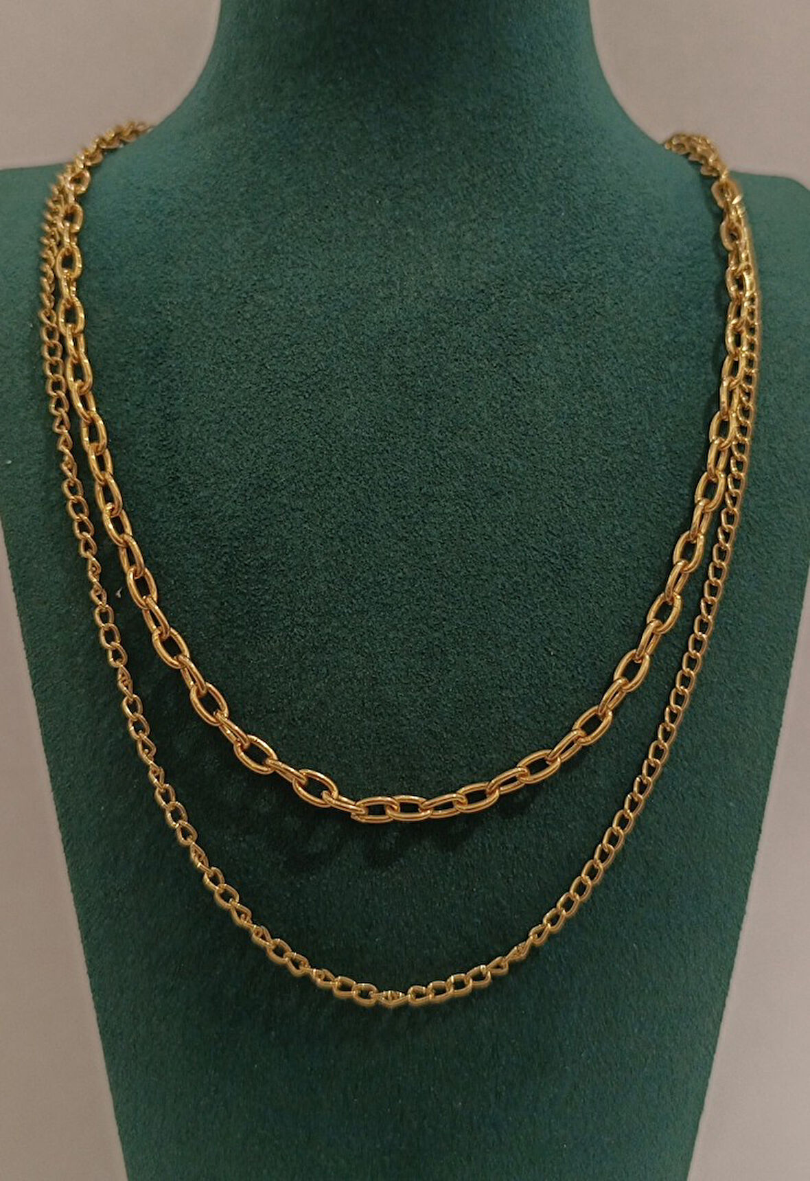 Monalisa Home Gold Renk Lüks Figürlü Gösterişli  Kolye