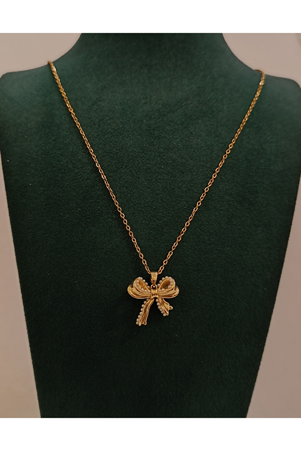 Monalisa Home Gold Renk Lüks Figürlü Gösterişli  Kolye