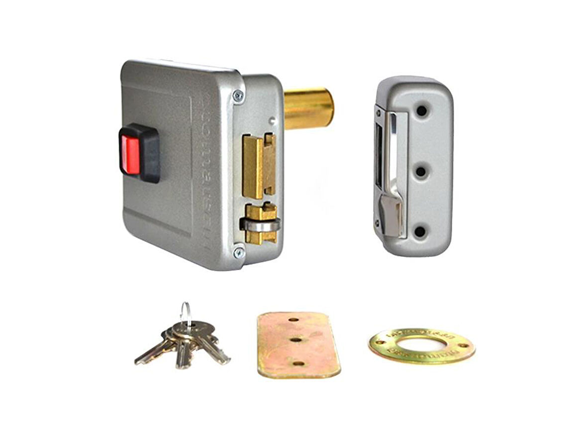 Otomatsan 70mm Nikel  Elektrikli Kapı Otomatı 