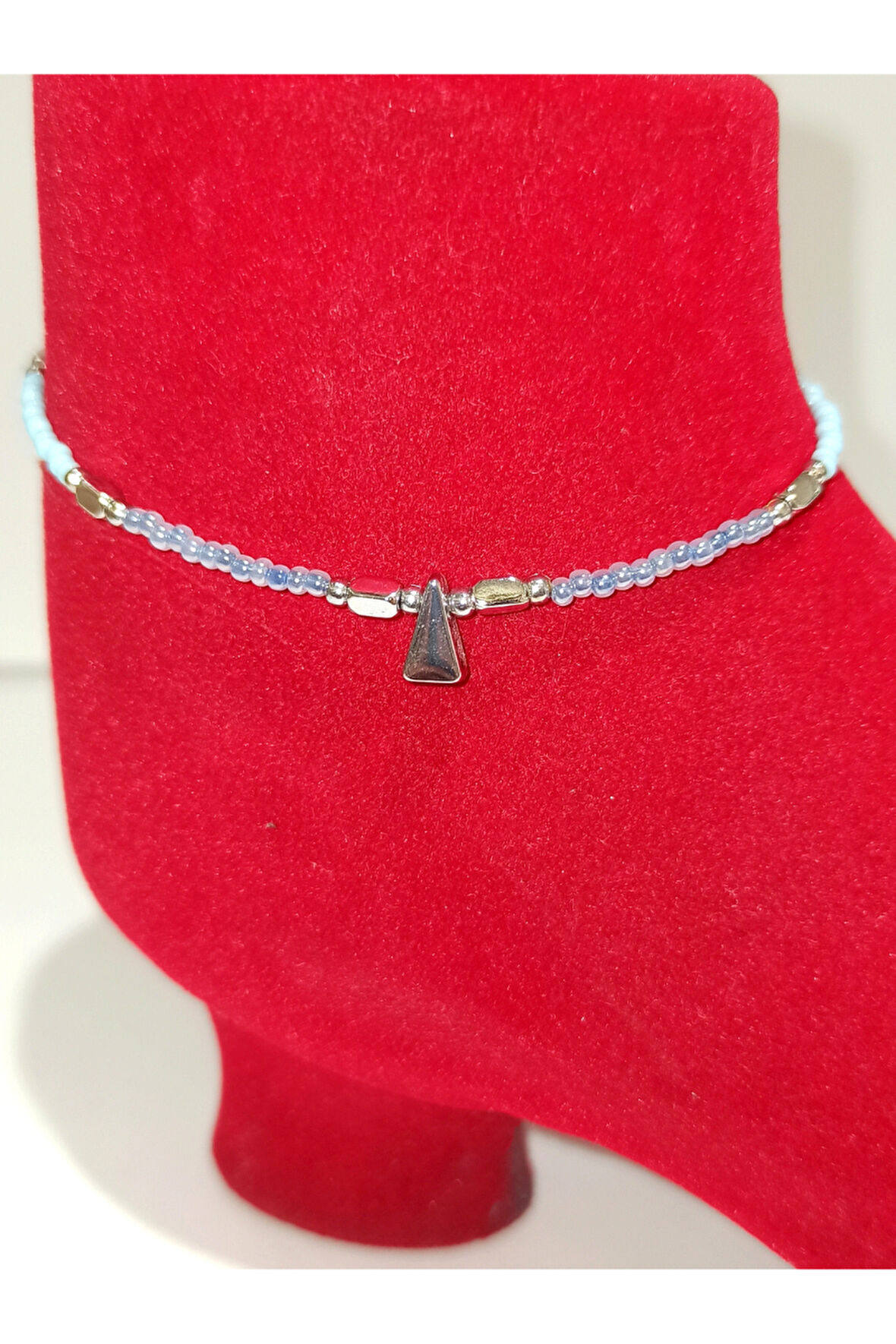 Monalisa Hom Lüks Gösterişli Kararmaz El Yapımı Boncuklu  Renkli Halhal