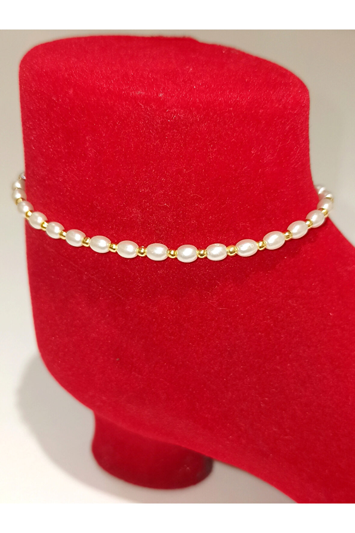 Monalisa Hom Lüks Gösterişli Kararmaz El Yapımı Boncuklu  Renkli Halhal