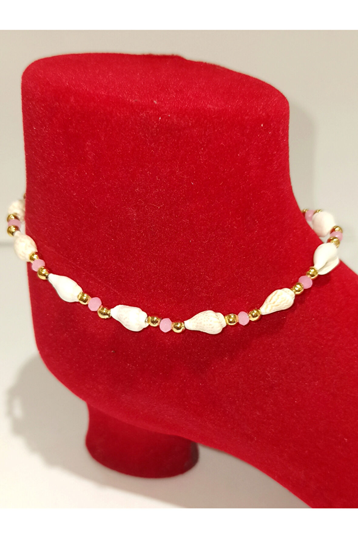 Monalisa Hom Lüks Gösterişli Kararmaz El Yapımı Boncuklu  Renkli Halhal