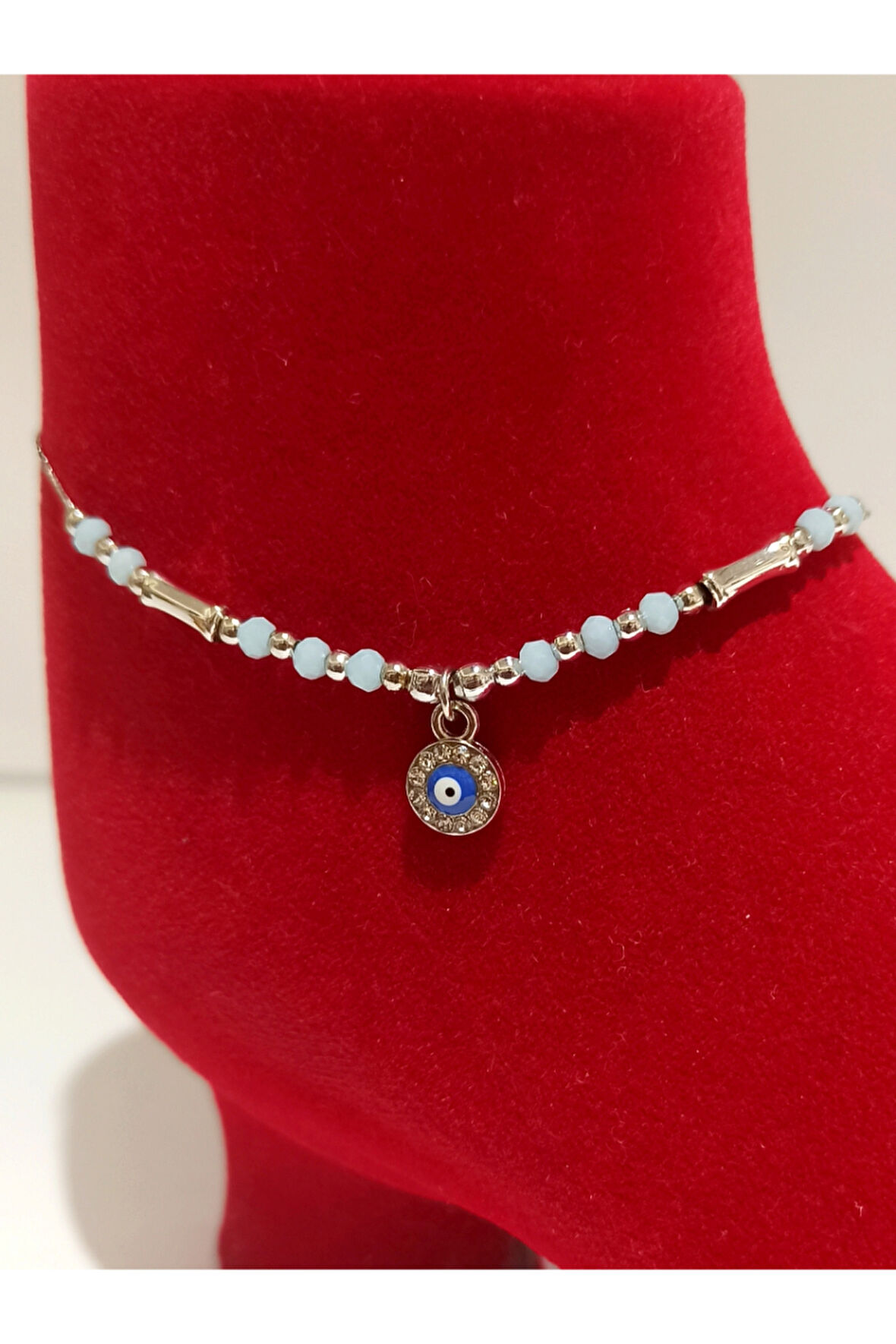 Monalisa Hom Lüks Gösterişli Kararmaz El Yapımı Boncuklu  Renkli Halhal