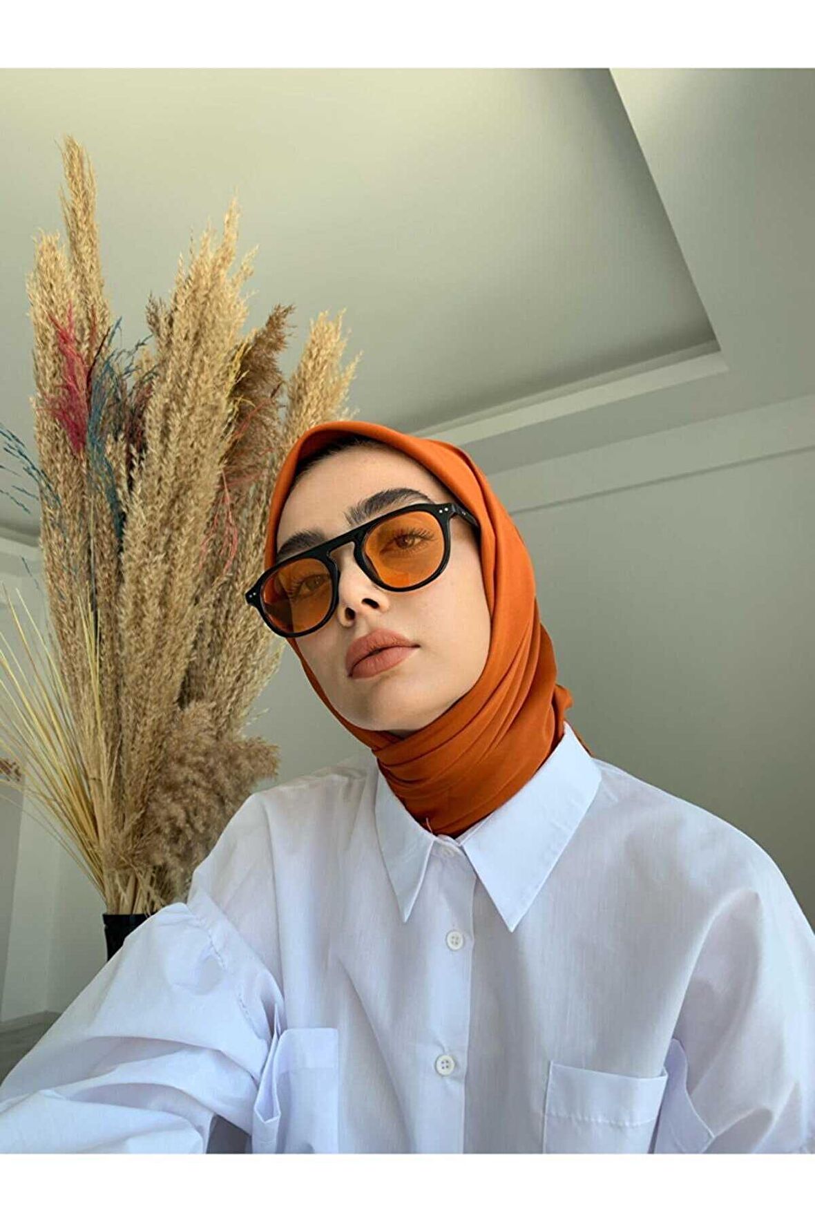 ModaLucci Unisex Turuncu Camlı Kadın Güneş Gözlüğü