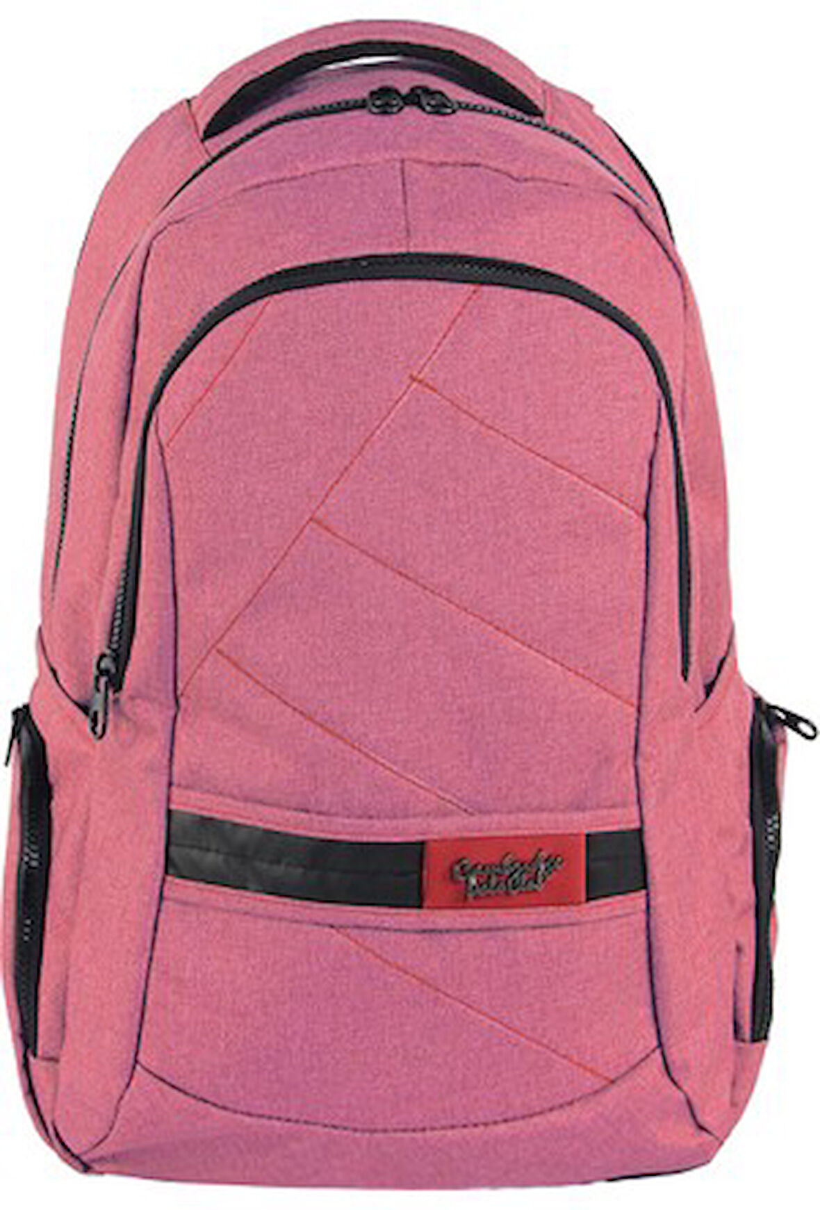 Figürlü Orjinal Su Geçirmez  Figürlü Pembe Renk Okul Çantası