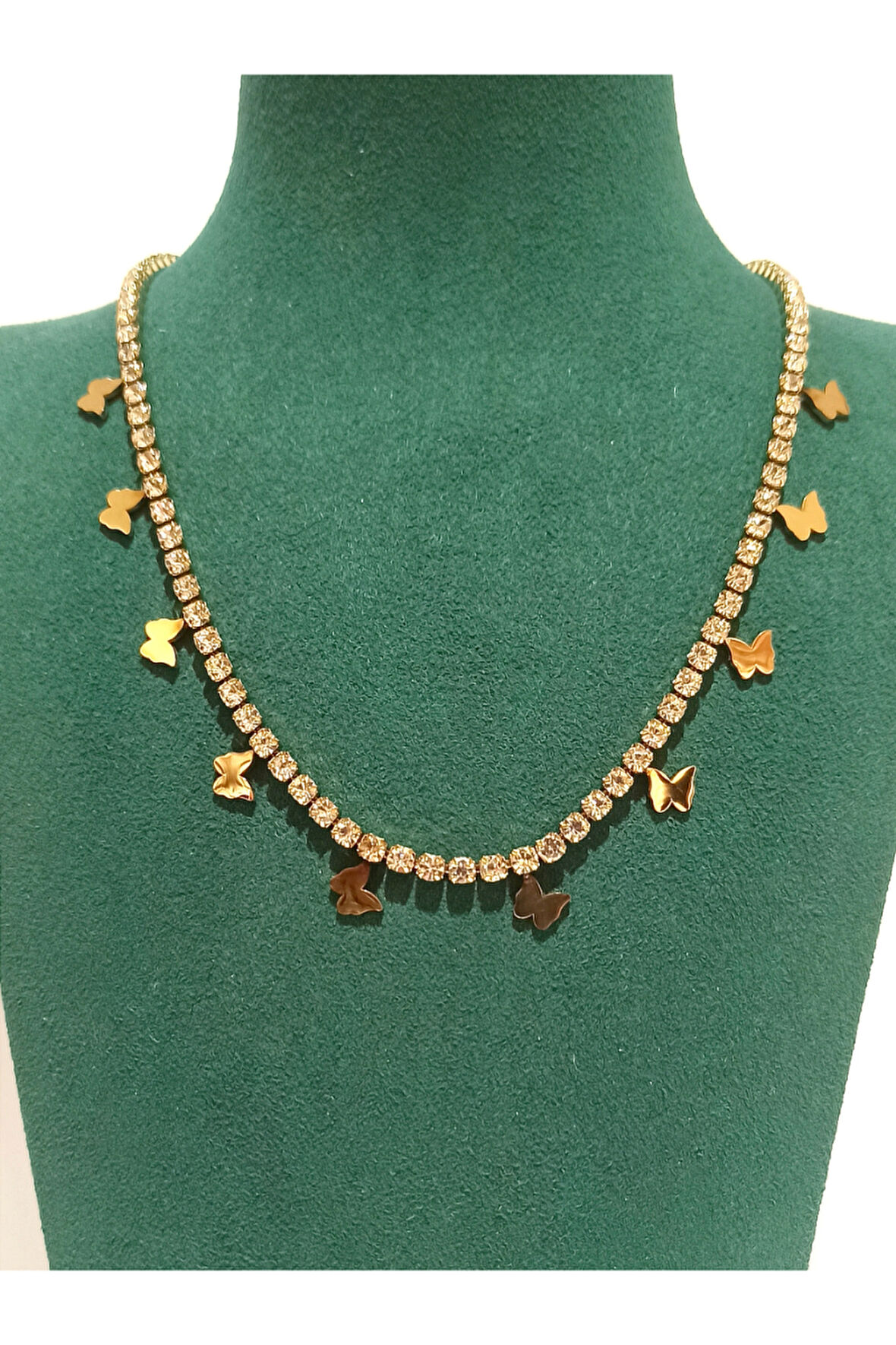 Monalisa Home Gold Renk Lüks Figürlü Gösterişli Kolye