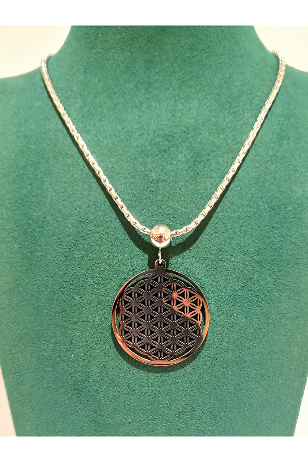 Monalisa Home Gümüş Renk Lüks Figürlü Gösterişli Kolye