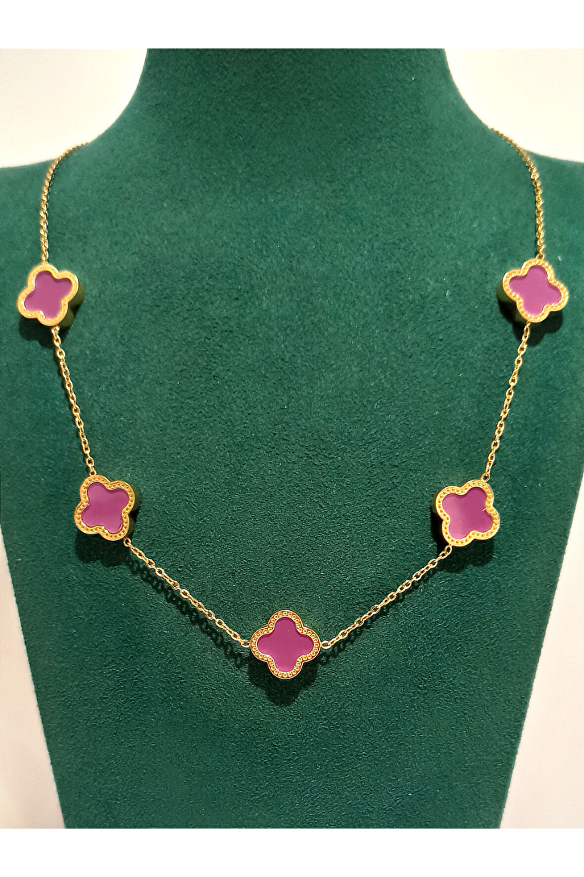 Monalisa Home Gold Renk Lüks Figürlü Gösterişli Kolye