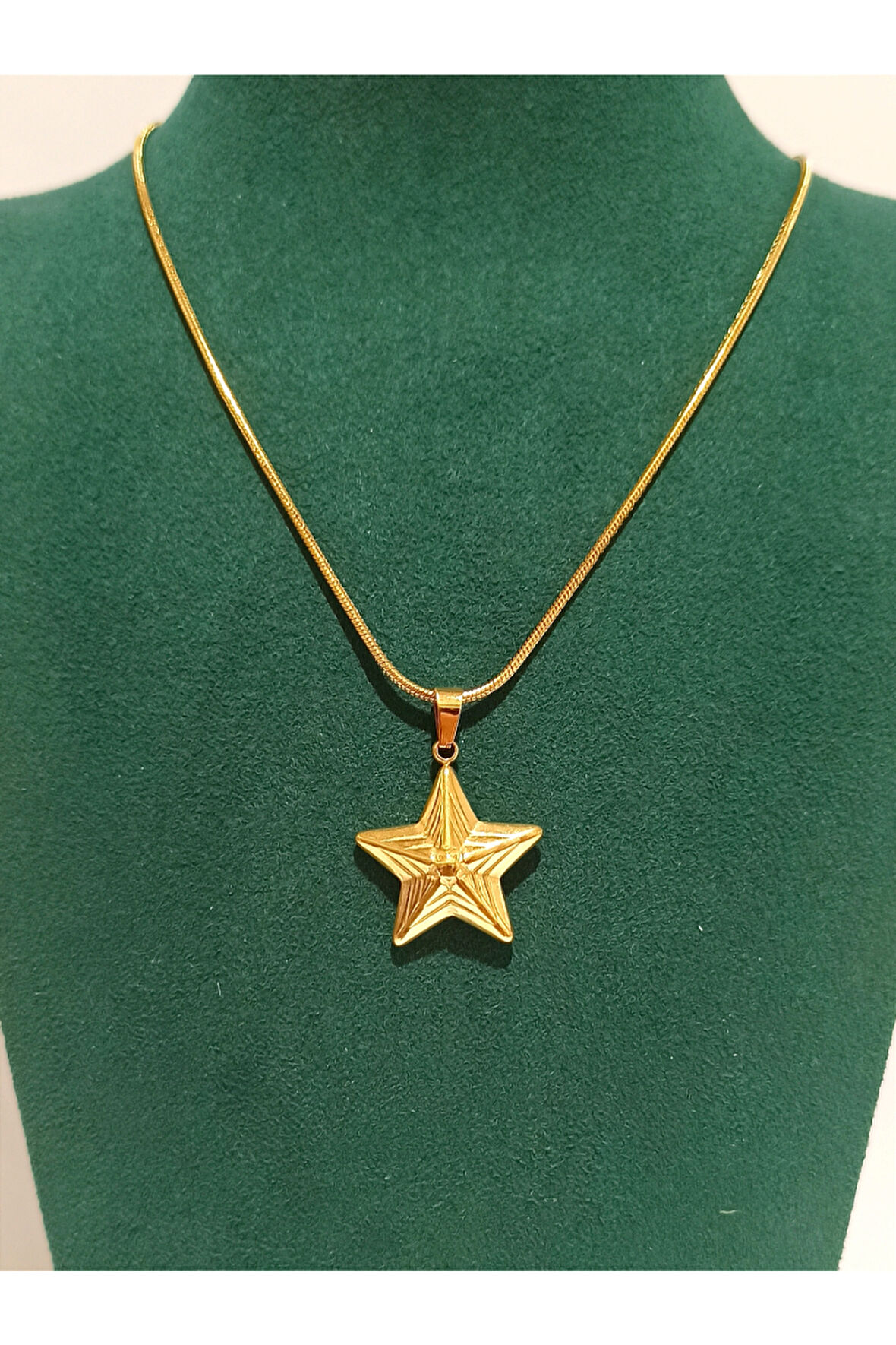 Monalisa Home Gold Renk Lüks Figürlü Gösterişli Kolye