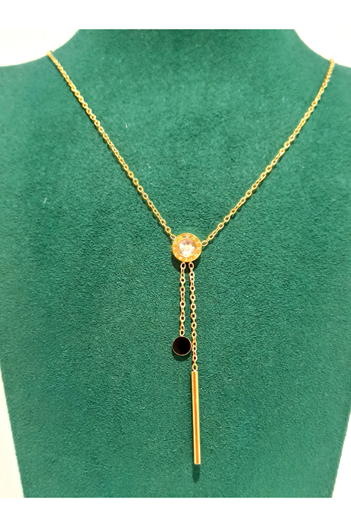 Monalisa Home Gold Renk Lüks Figürlü Gösterişli Kolye