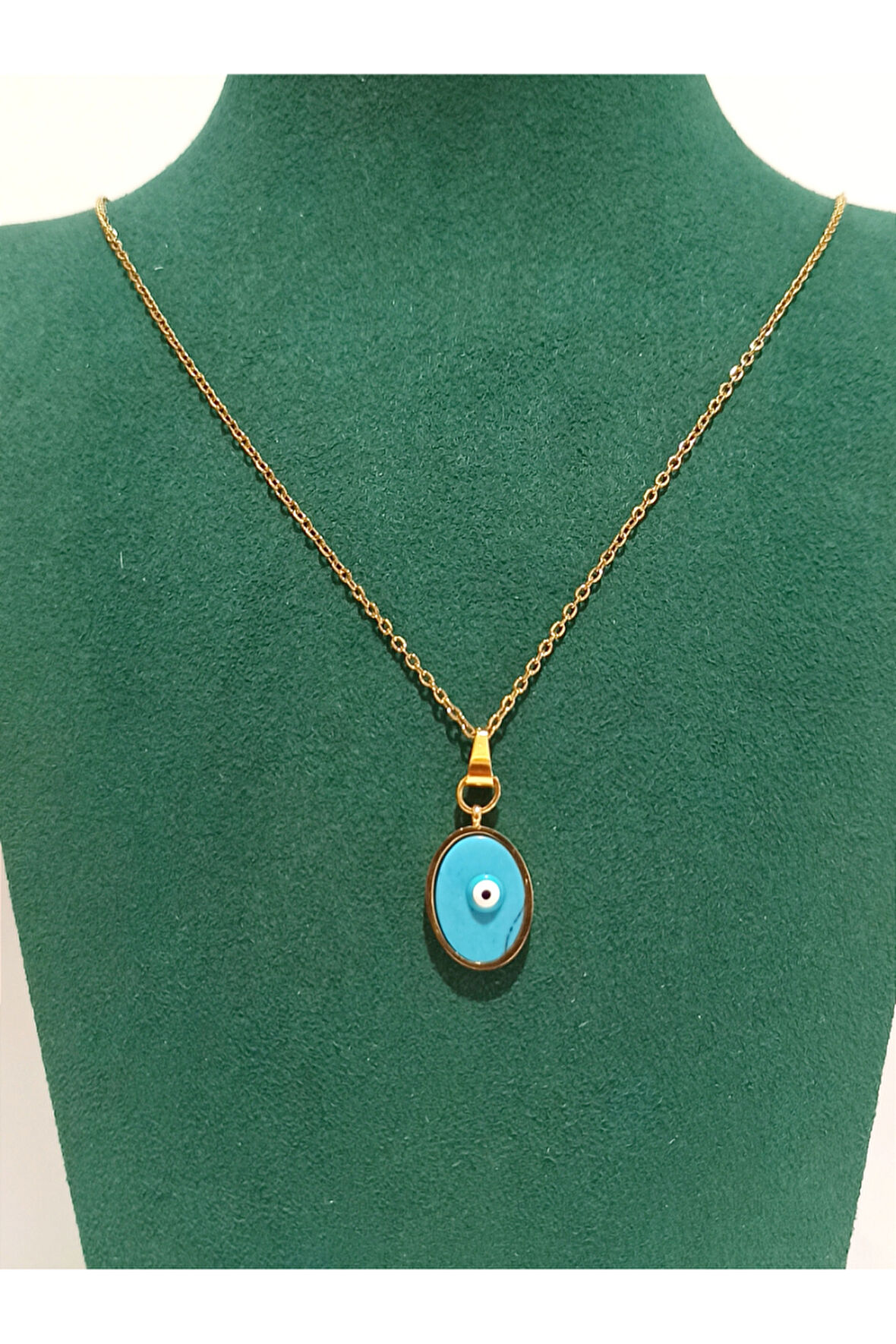 Monalisa Home Gold Renk Lüks Figürlü Gösterişli Kolye