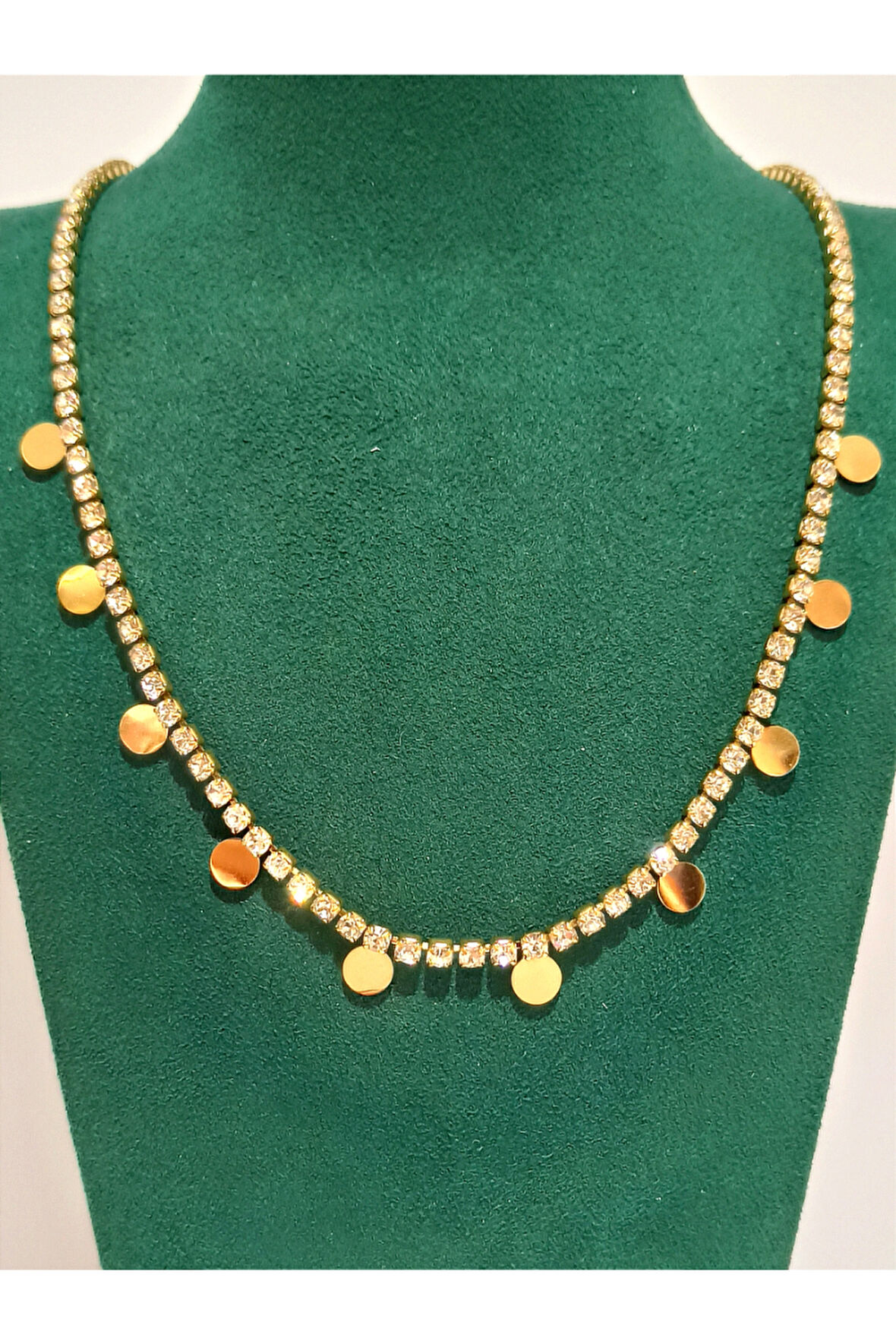 Monalisa Home Gold Renk Lüks Figürlü Gösterişli Kolye