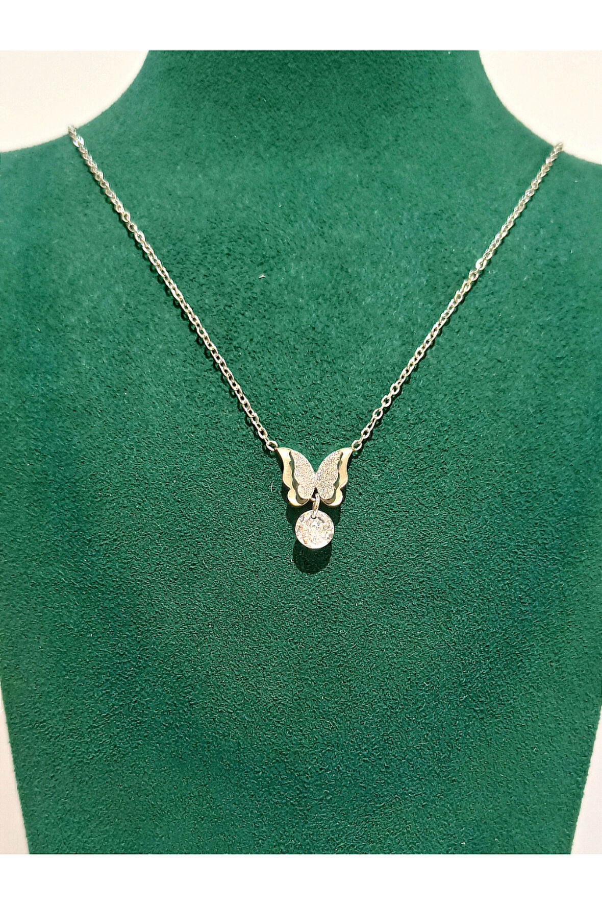 Monalisa Home Gümüş Renk Lüks Figürlü Gösterişli Kolye