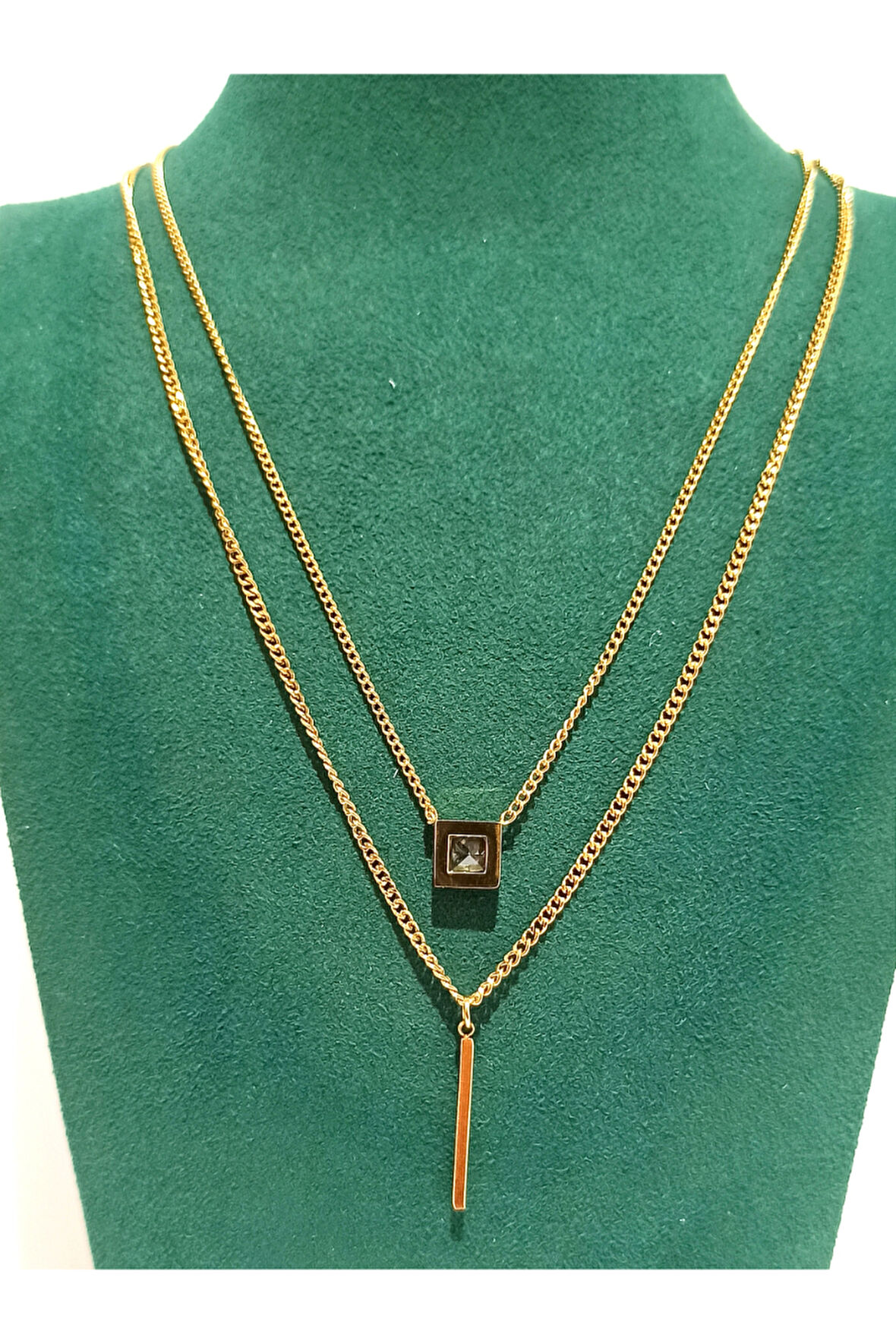 Monalisa Home Gold Renk Lüks Figürlü Gösterişli Kolye