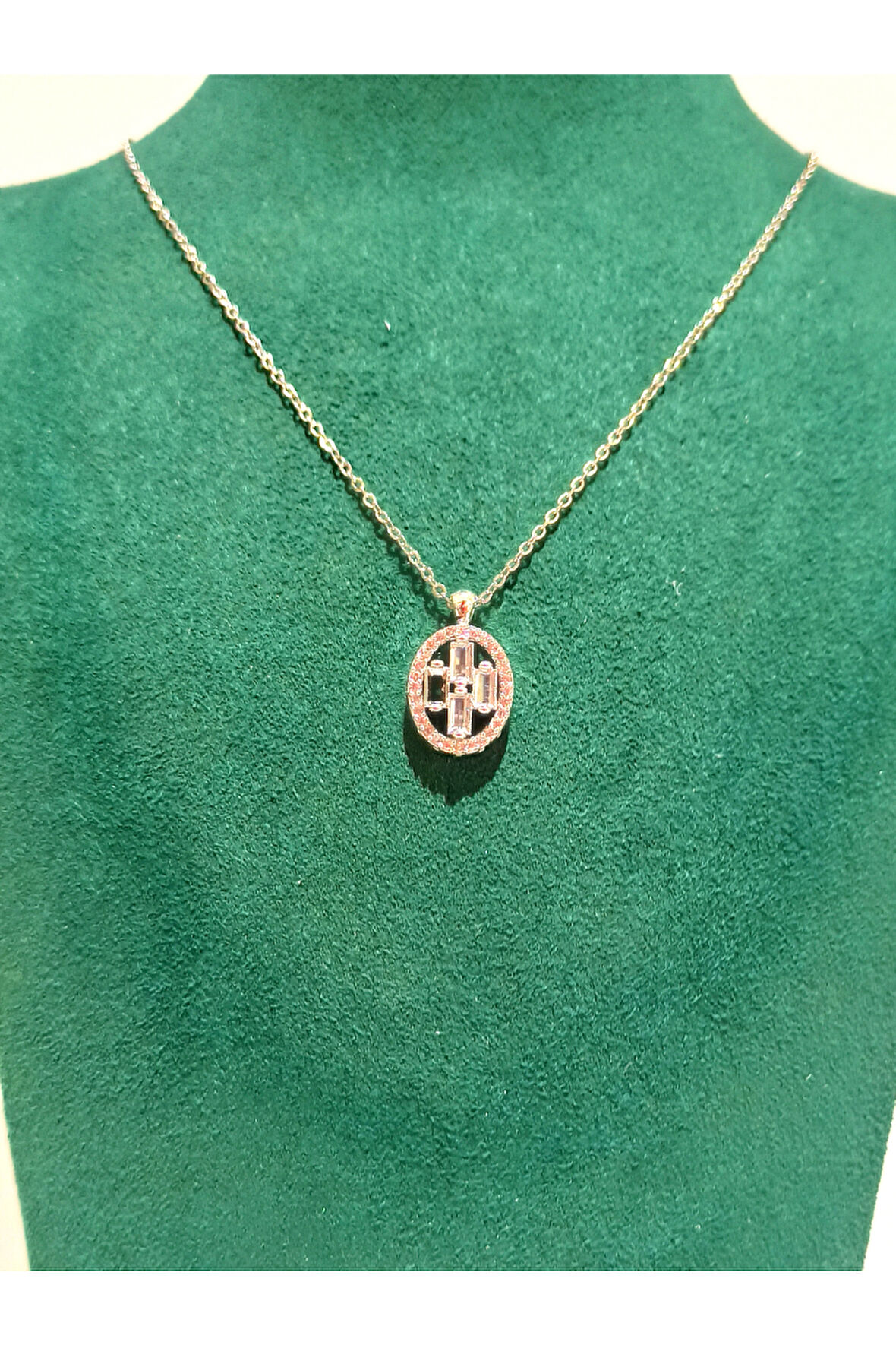 Monalisa Home Gümüş  Renk Lüks Figürlü Gösterişli Kolye